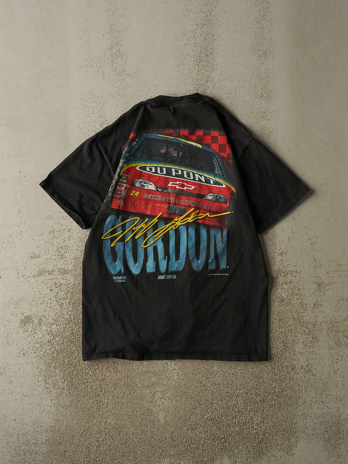 Vintage 99' Black Jeff Gordon Nascar Tee (L/XL) - Image 2
