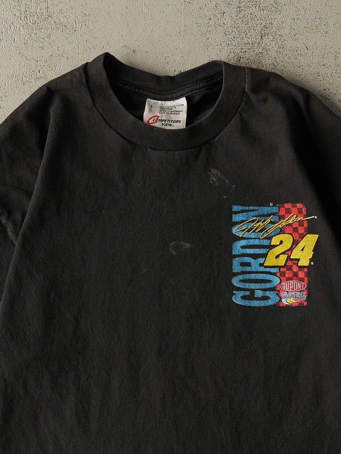 Vintage 99' Black Jeff Gordon Nascar Tee (L/XL) - Image 3