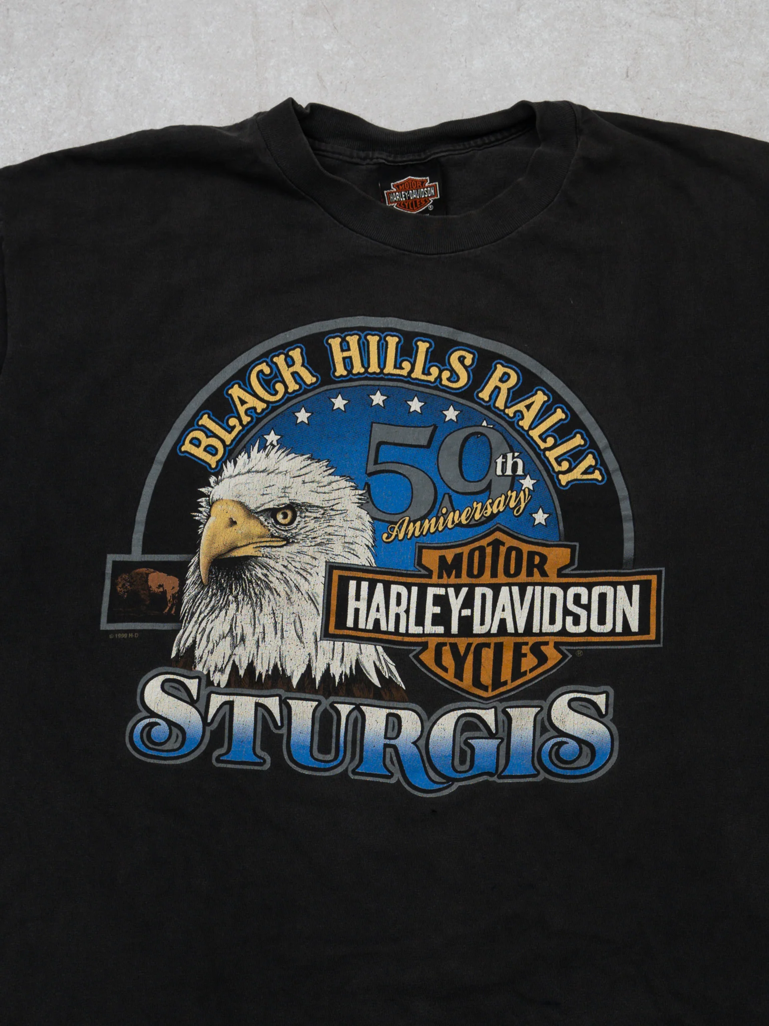 Vintage '99 Harley Davidson x Sturgis Black Hills Ralley Tee (L) - Image 2