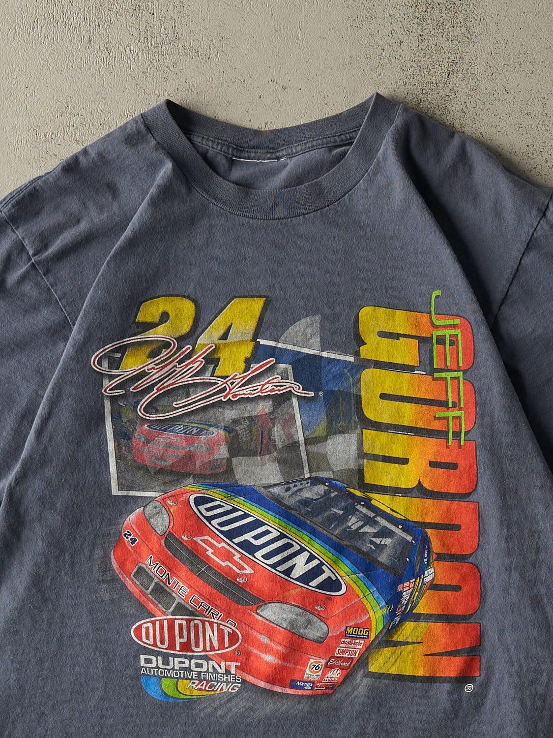 Vintage 99' Slate Blue Jeff Gordon Nascar Tee (L) - Image 3