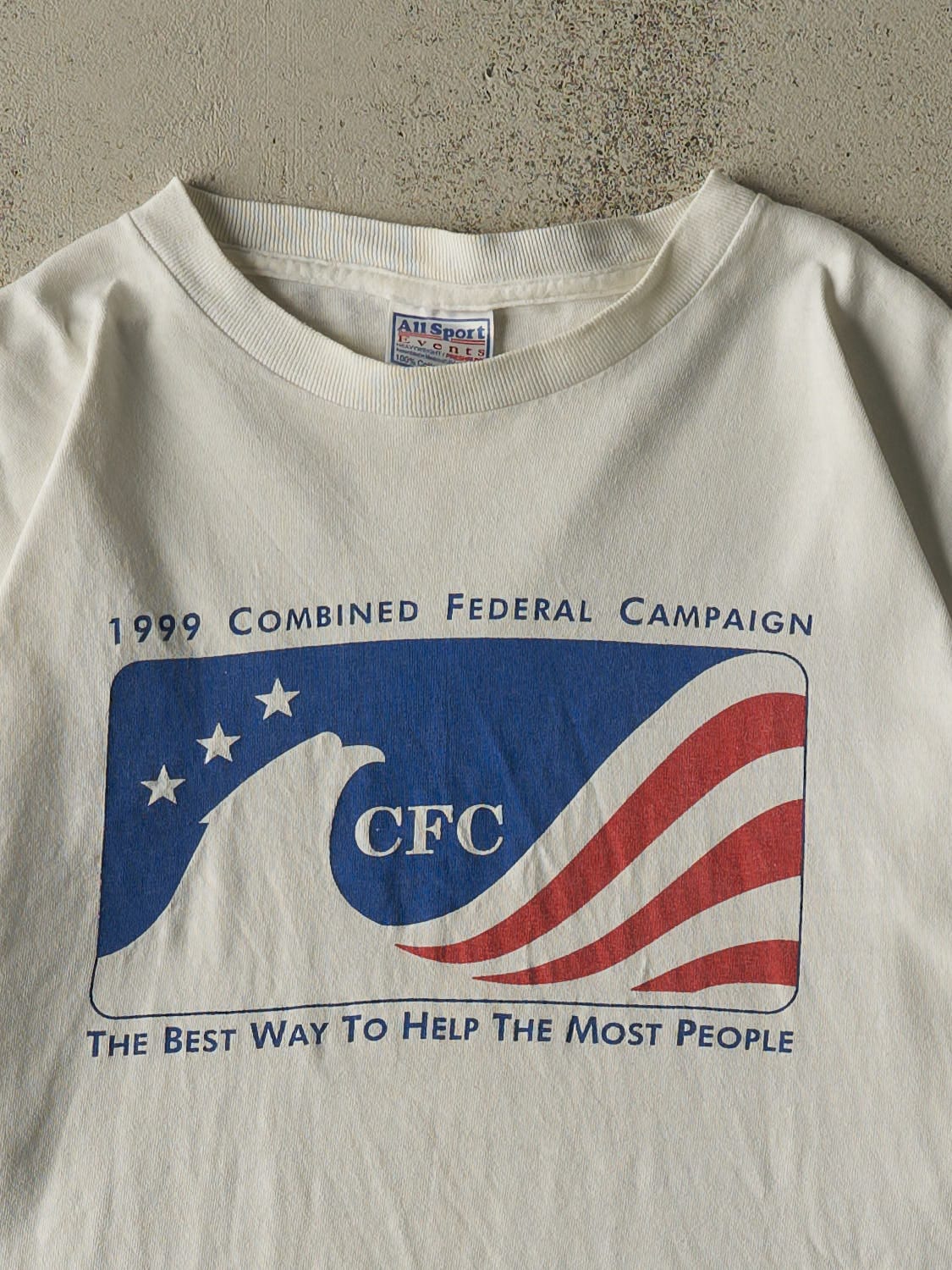 Vintage 99' White CFC Tee (XL/XXL) - Image 2