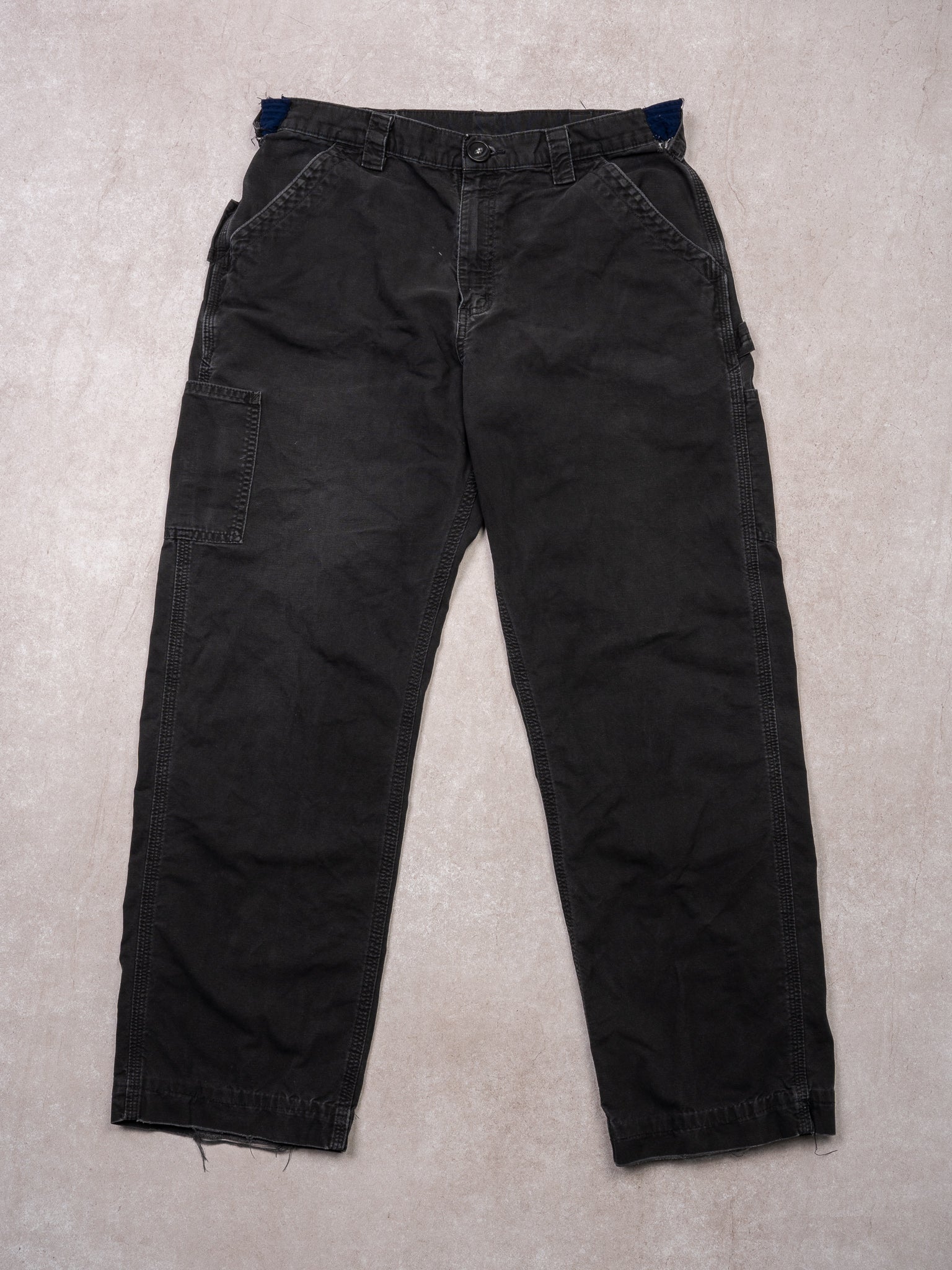 Vintage Black Carhartt Original Dugeree Cargo Pants (34X30)