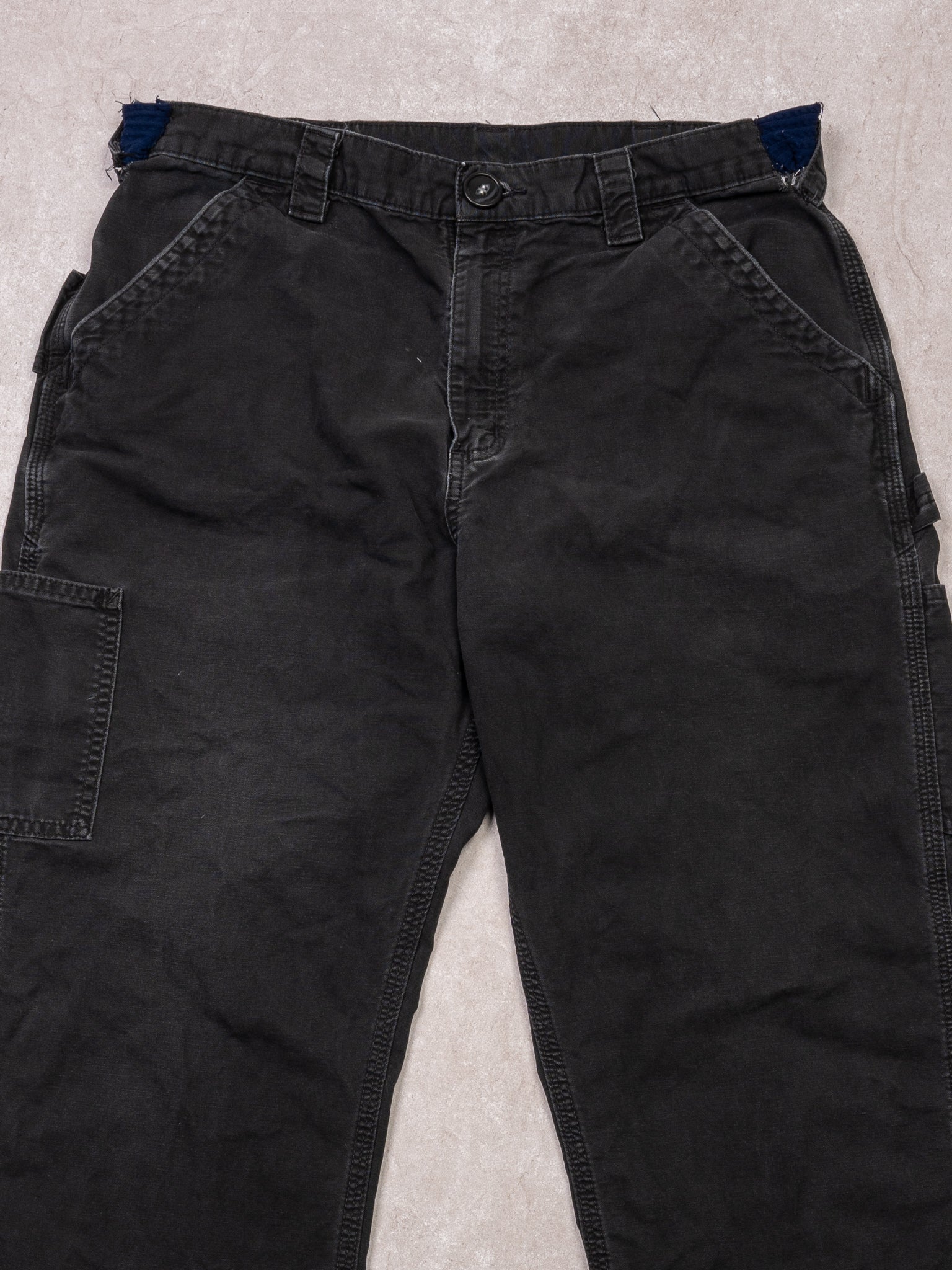 Vintage Black Carhartt Original Dugeree Cargo Pants (34X30) - Image 2