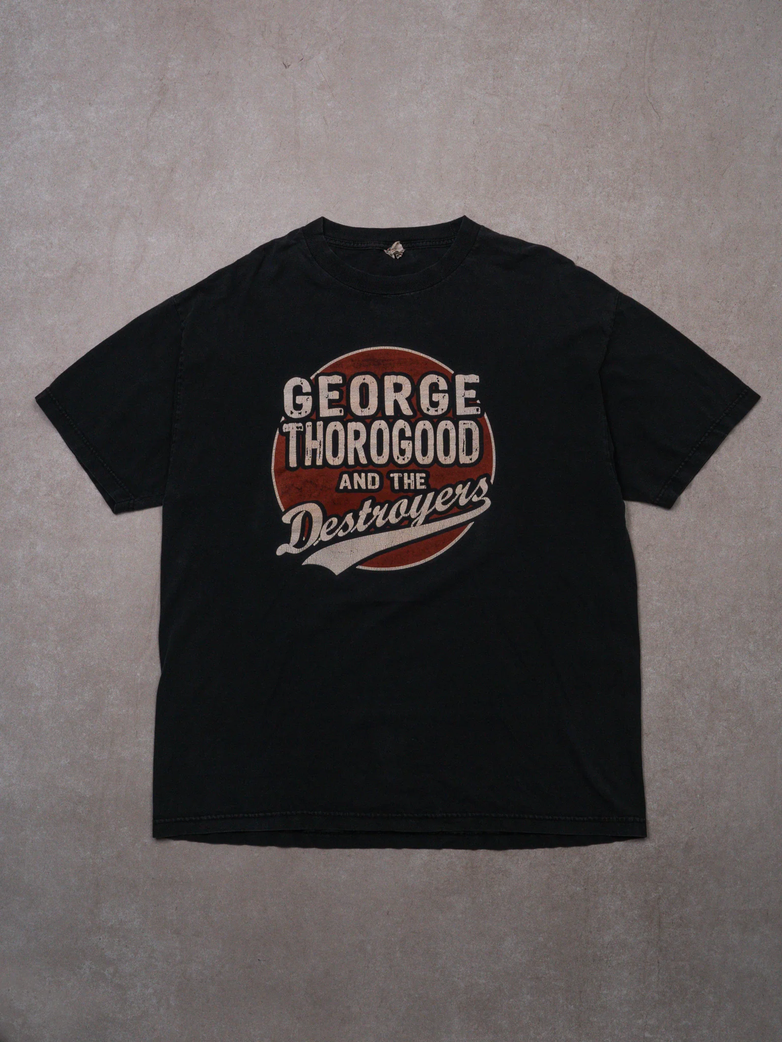 Vintage Black George Thorogood + The Destroyers Tee (L)