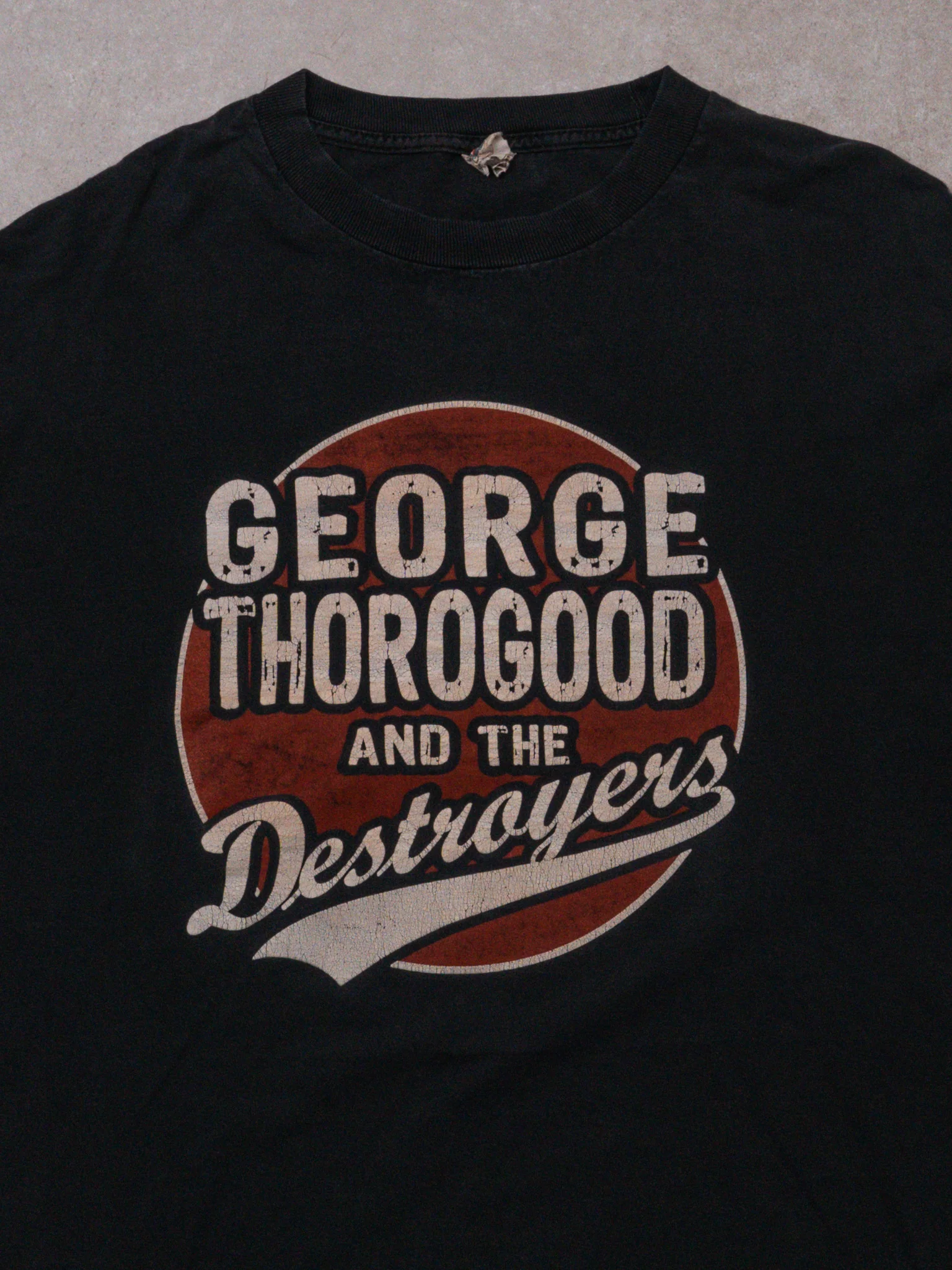 Vintage Black George Thorogood + The Destroyers Tee (L) - Image 2