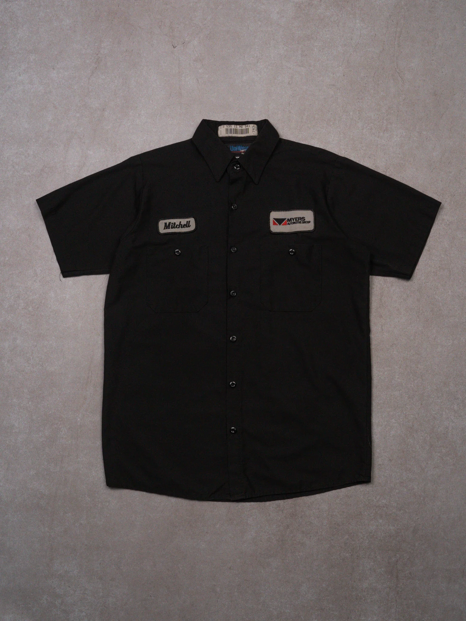 Vintage Black Myers Automotive Group 'Mitchell' Work Shirt 2.0 (M)