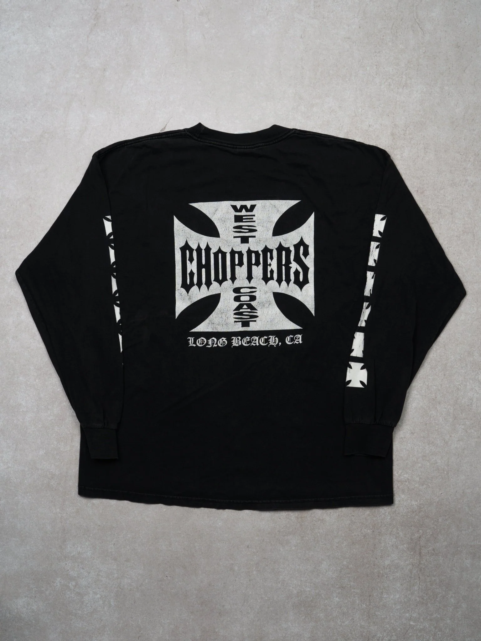 Vintage Black West Coast Choppers CA Long Sleeve - Image 3