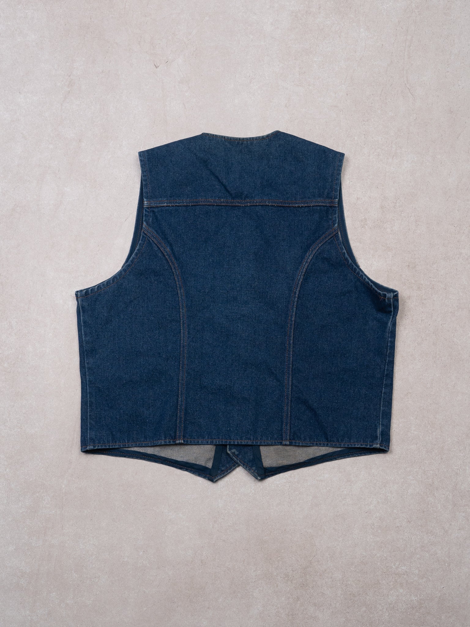 Vintage Blue 1970s Wrangler Denim Vest (M/L) - Image 3