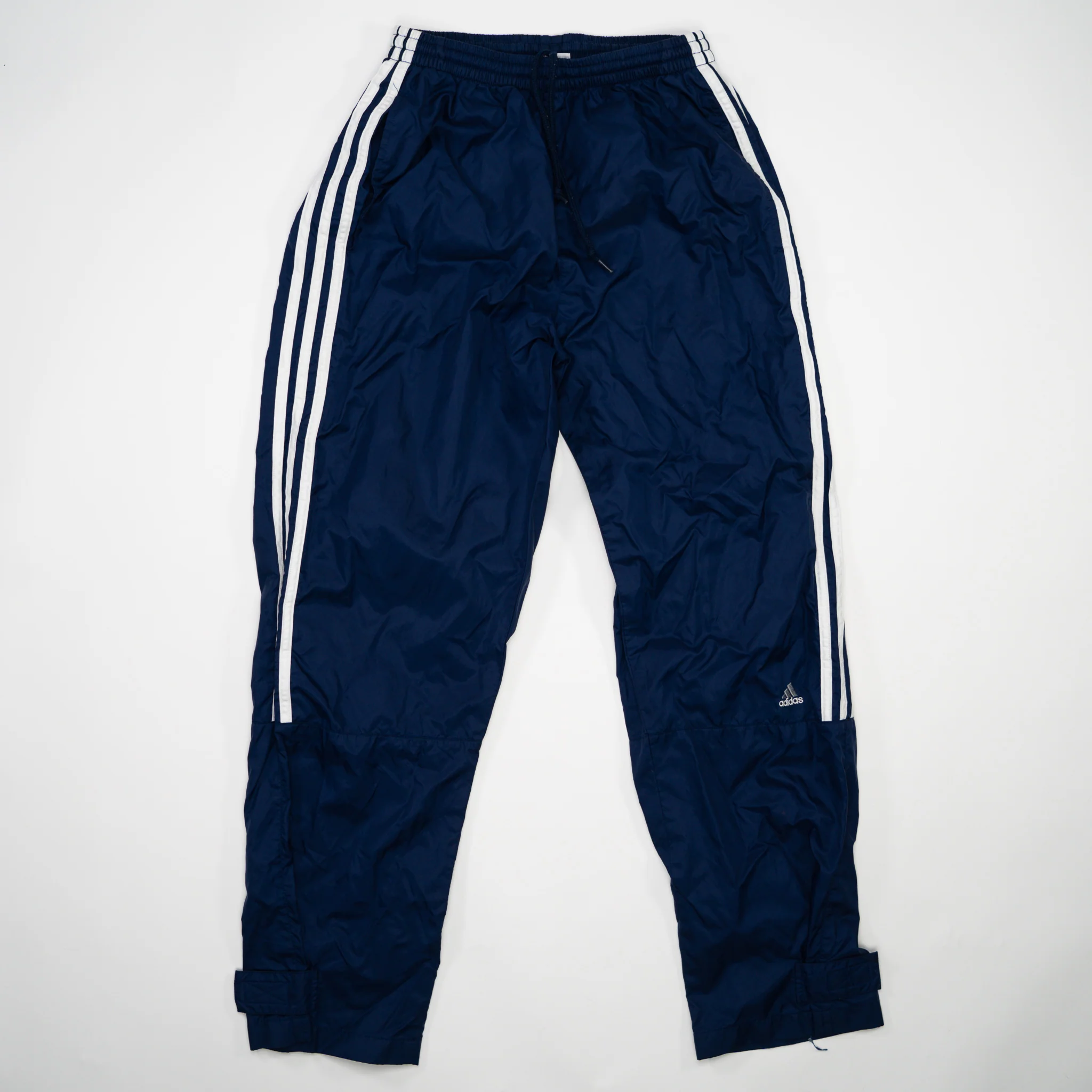 Vintage Blue Adidas Striped Windbreaker Pants 2.0 (M)