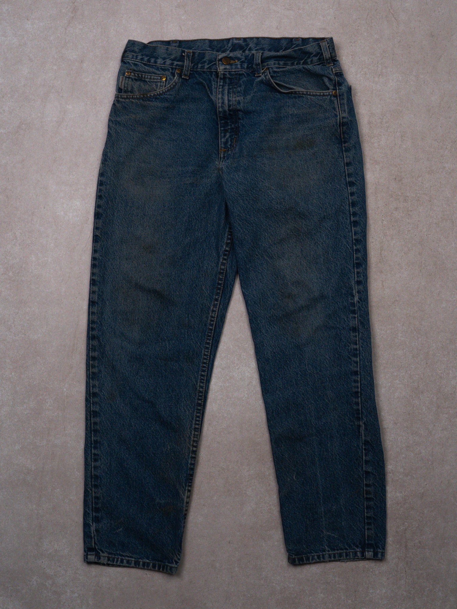 Vintage Blue Carhartt Jeans (32 x 30) - Image 3