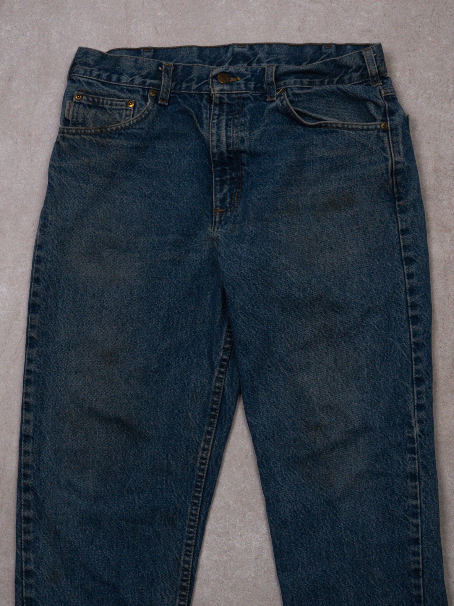 Vintage Blue Carhartt Jeans (32 x 30) - Image 4