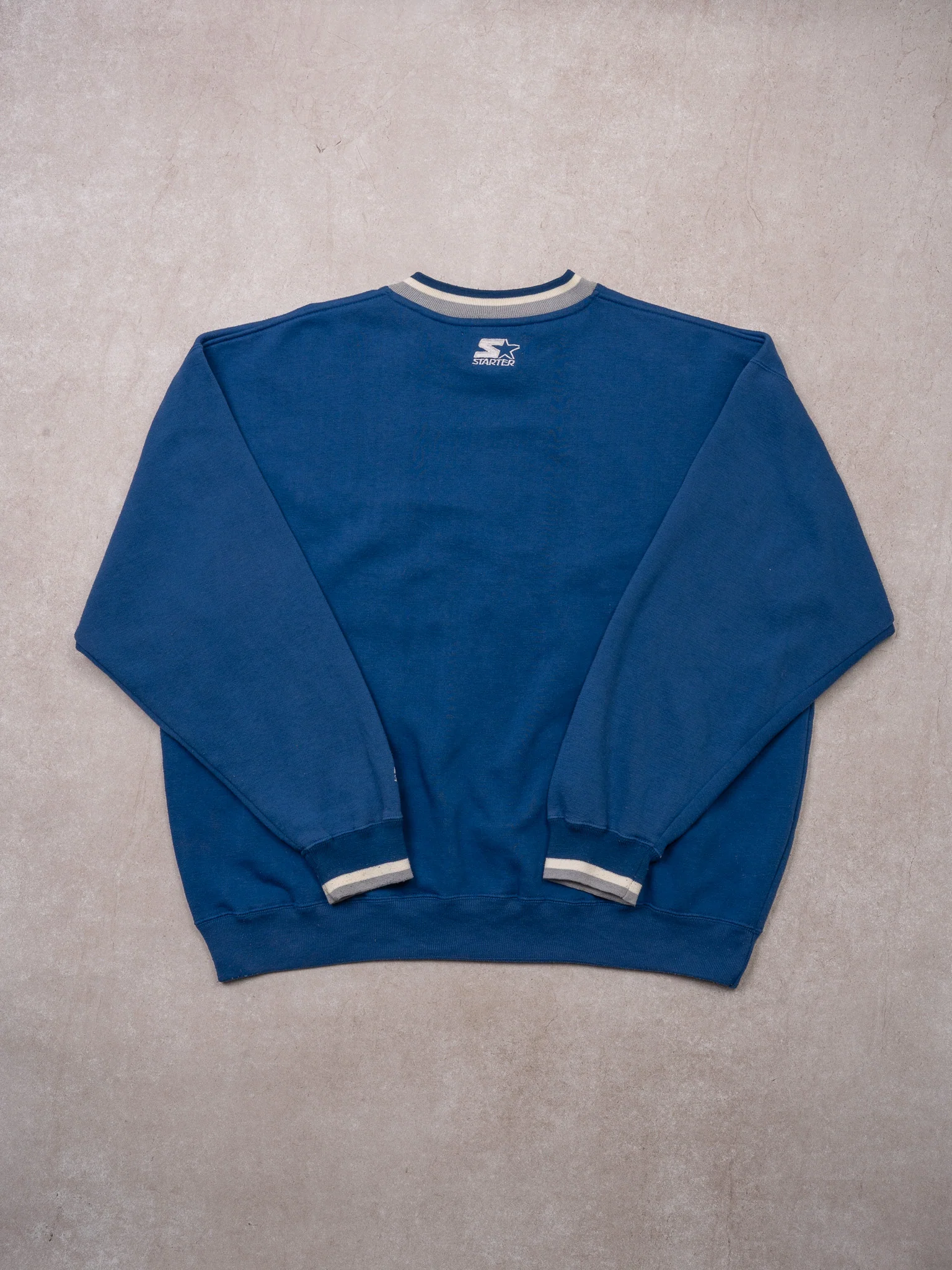 Vintage 90s Blue Dallas Cowboys x Starter Crewneck (XL) - Image 4