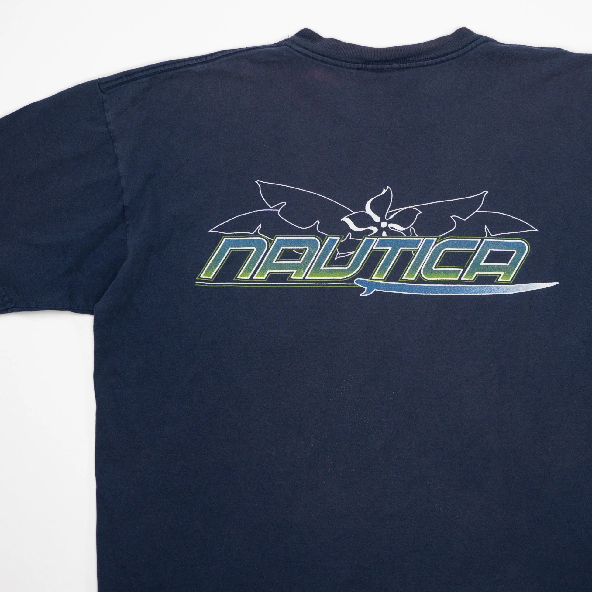 Vintage Blue Nautica Pocket Tee (L/XL) - Image 2