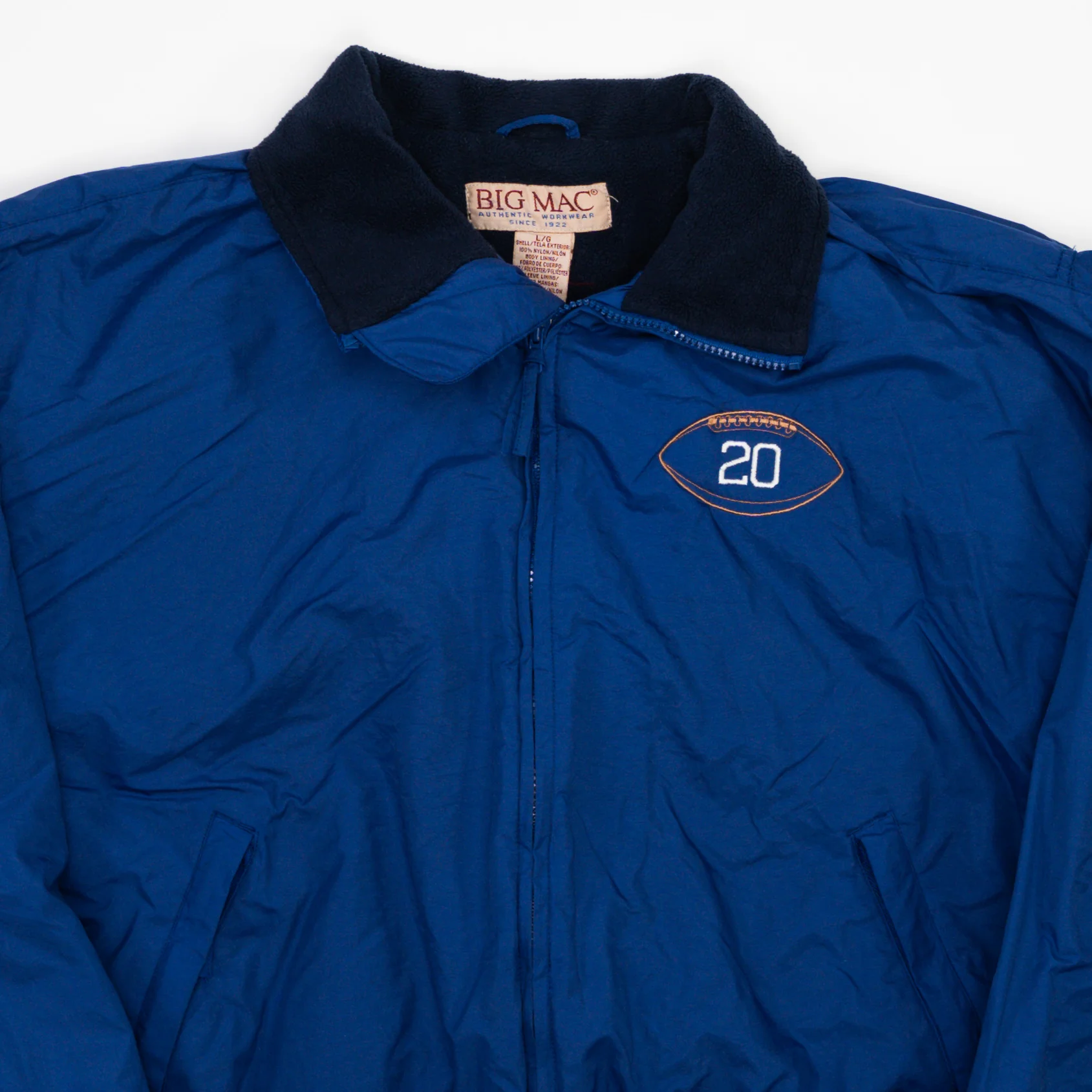 Vintage Blue North Penn Panthers Football Insulated Bomber (L) - Image 3