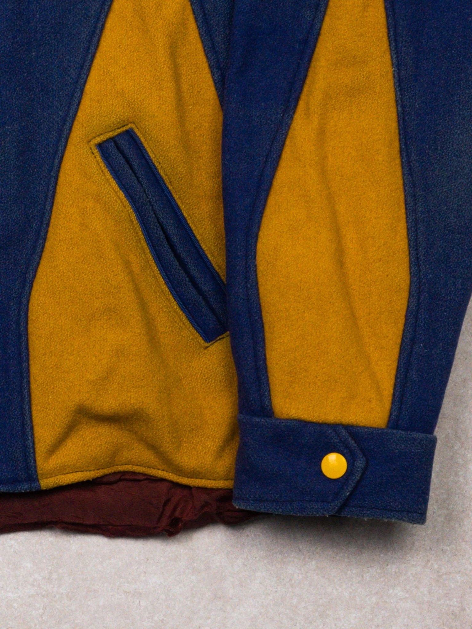 Vintage 60s Blue + Yellow Canadian Memoriam Legion Jacket (L) - Image 4