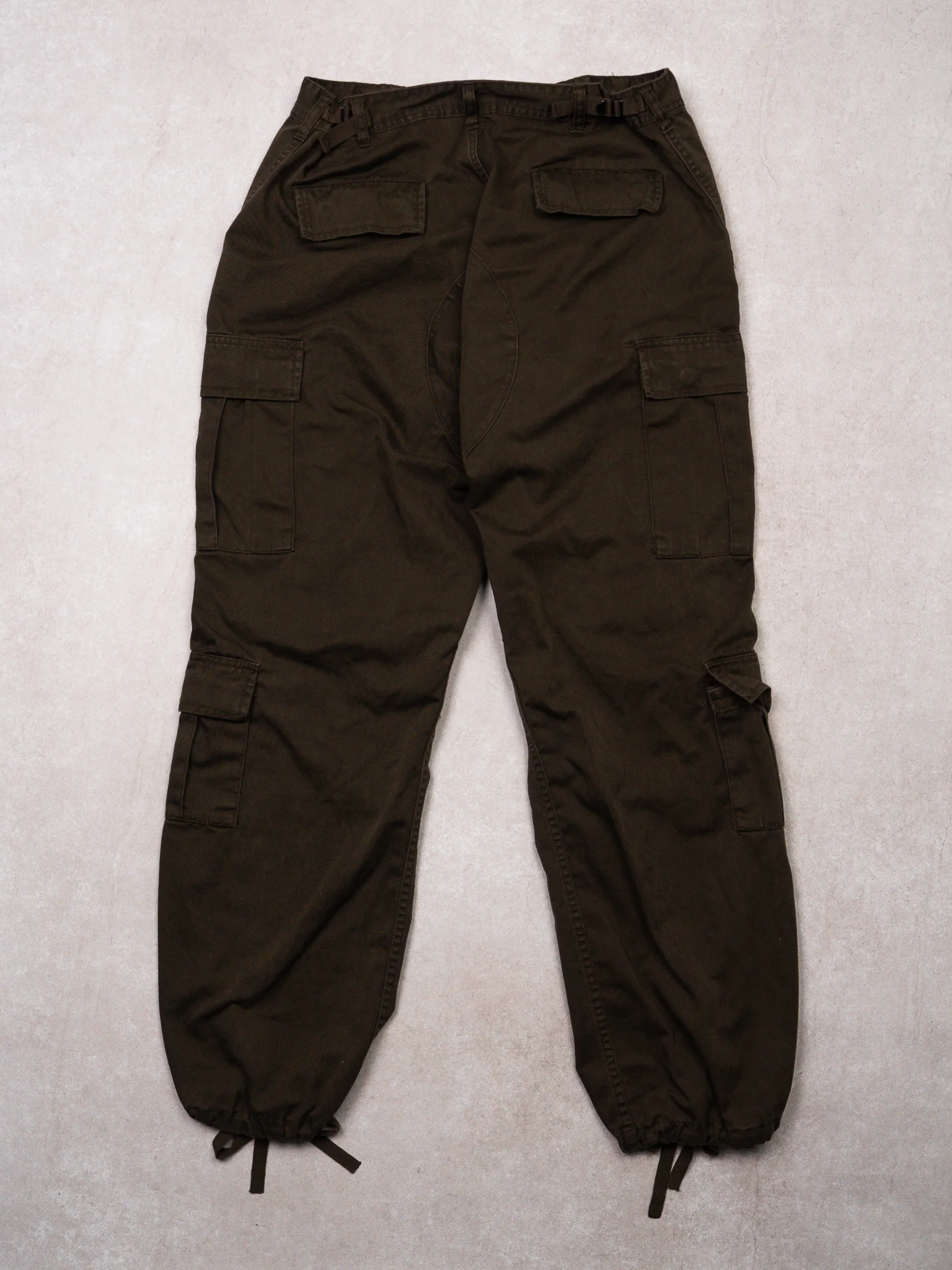 Vintage Brown Army Cargo Combat Pants (34-35 x 32) - Image 4