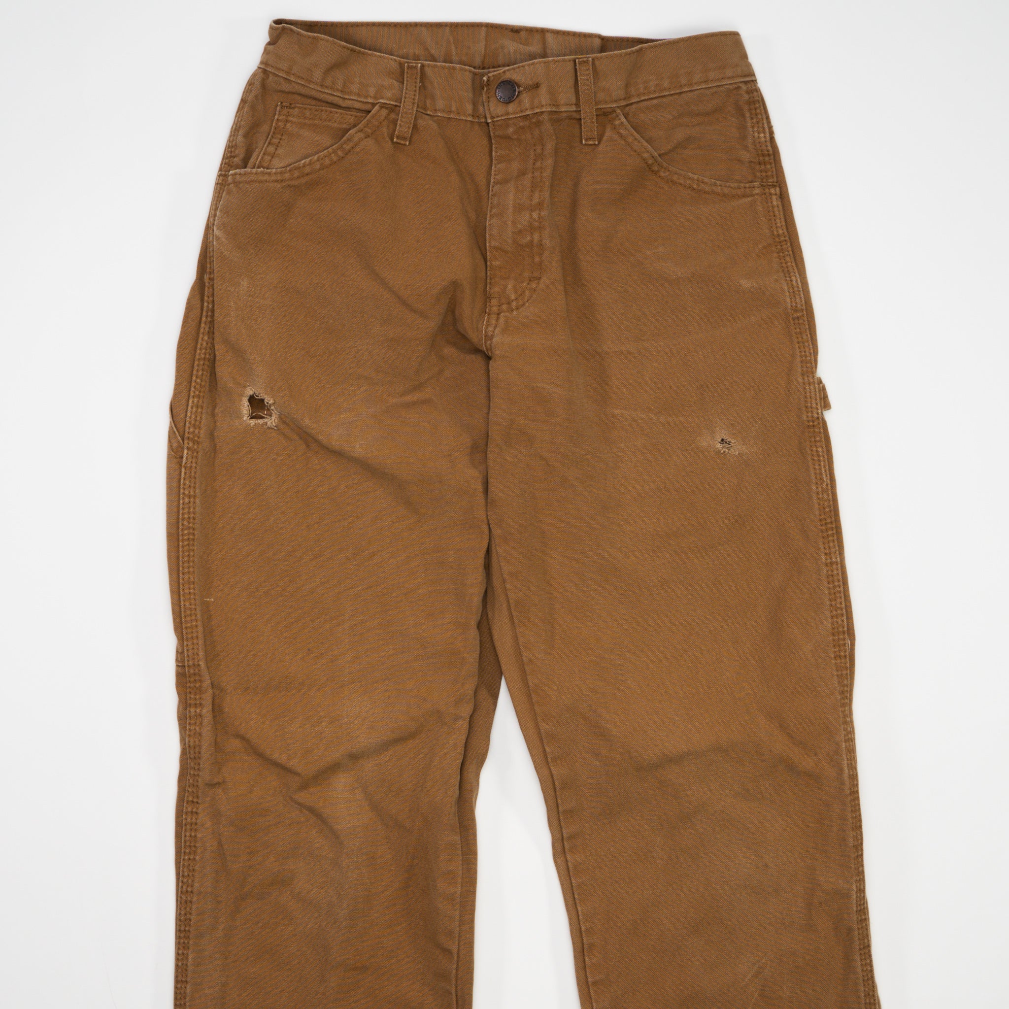 Vintage Camel Dickies Cargo Pants w/ Rip (28 x 32) - Image 2
