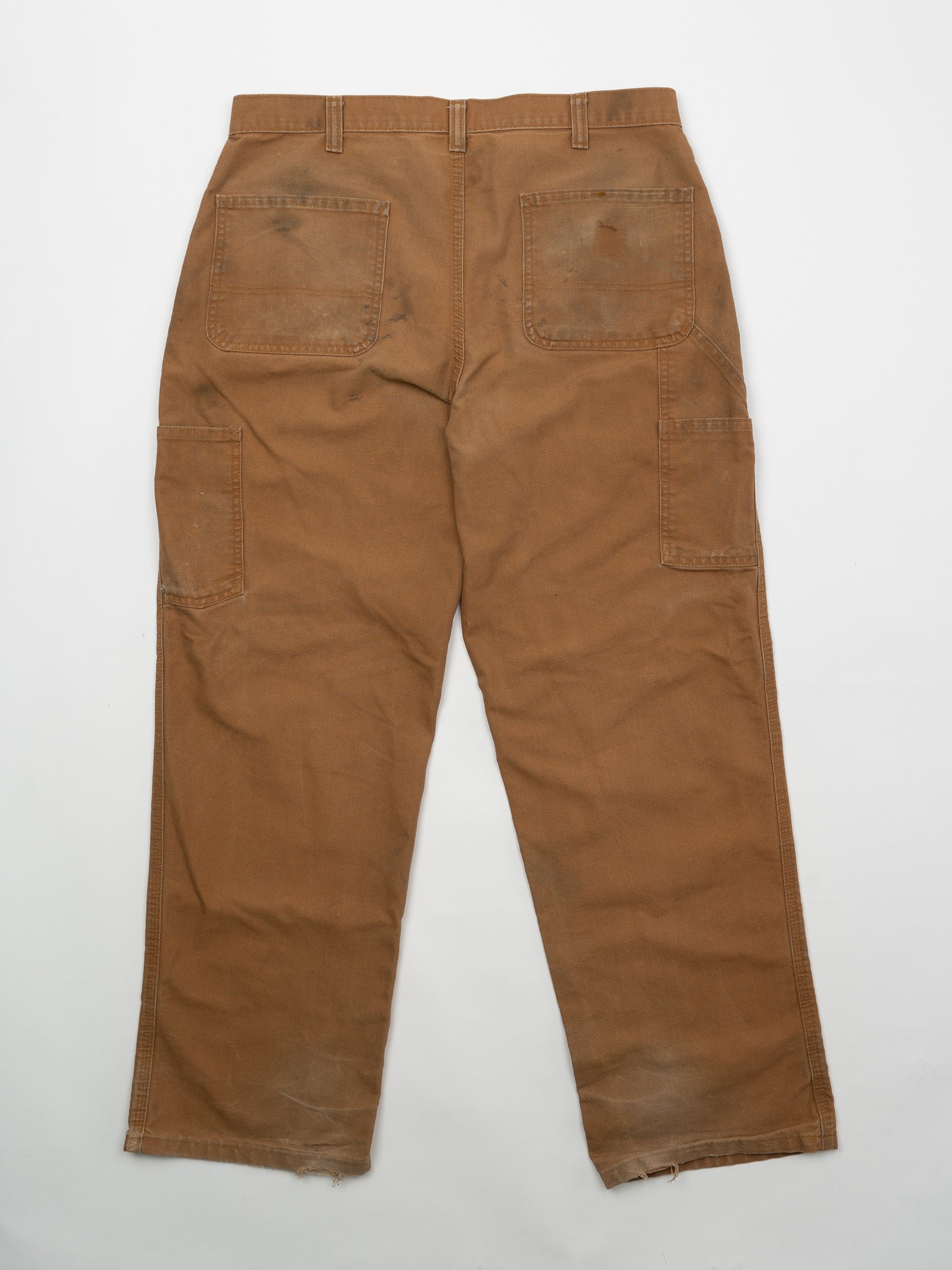 Vintage Camel Paint Splashed Carhartt Workwear Pants (34 x 30)