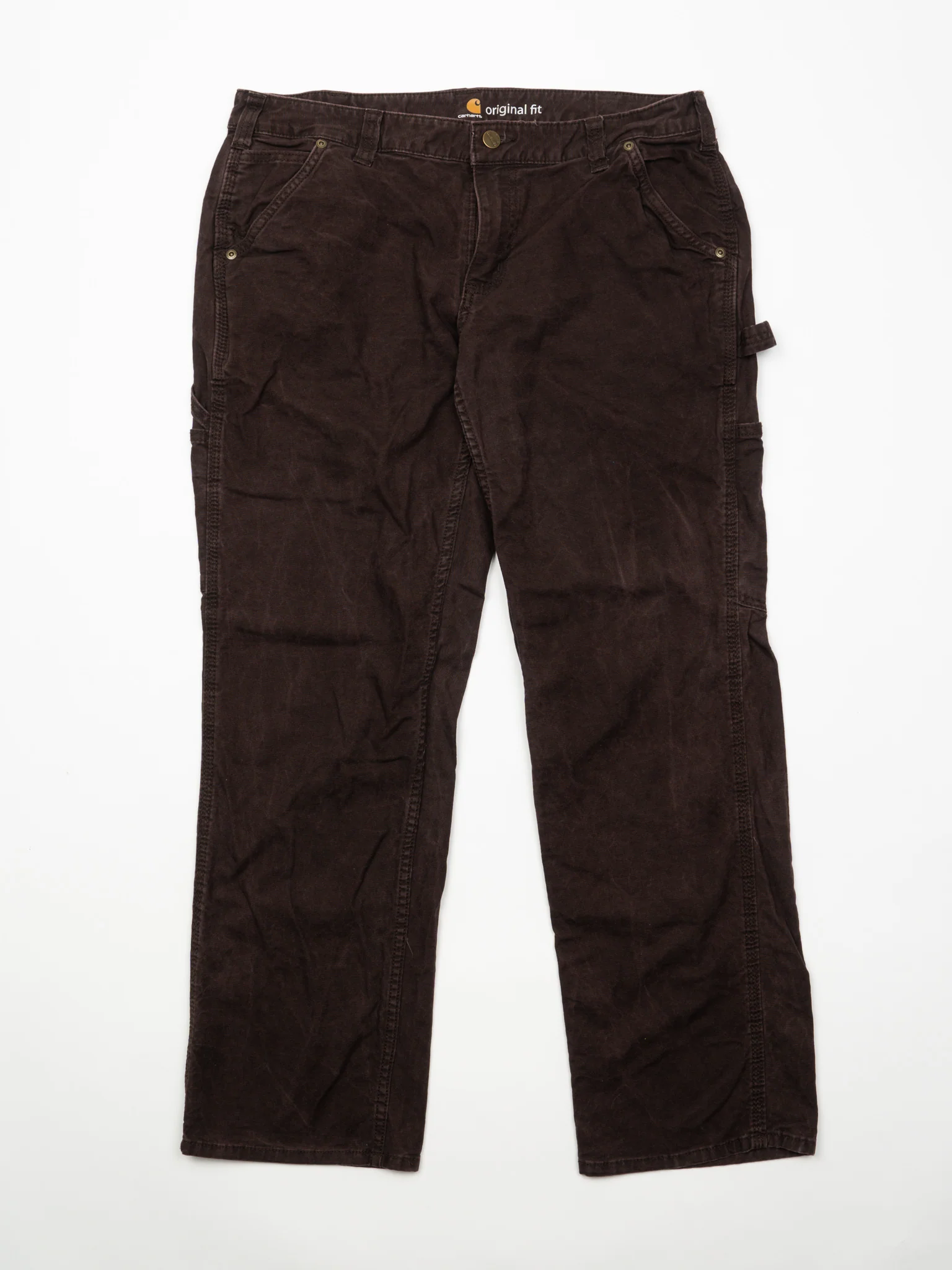 Vintage Chocolate Brown Carhartt Cargo Pants (36 x 29) - Image 2