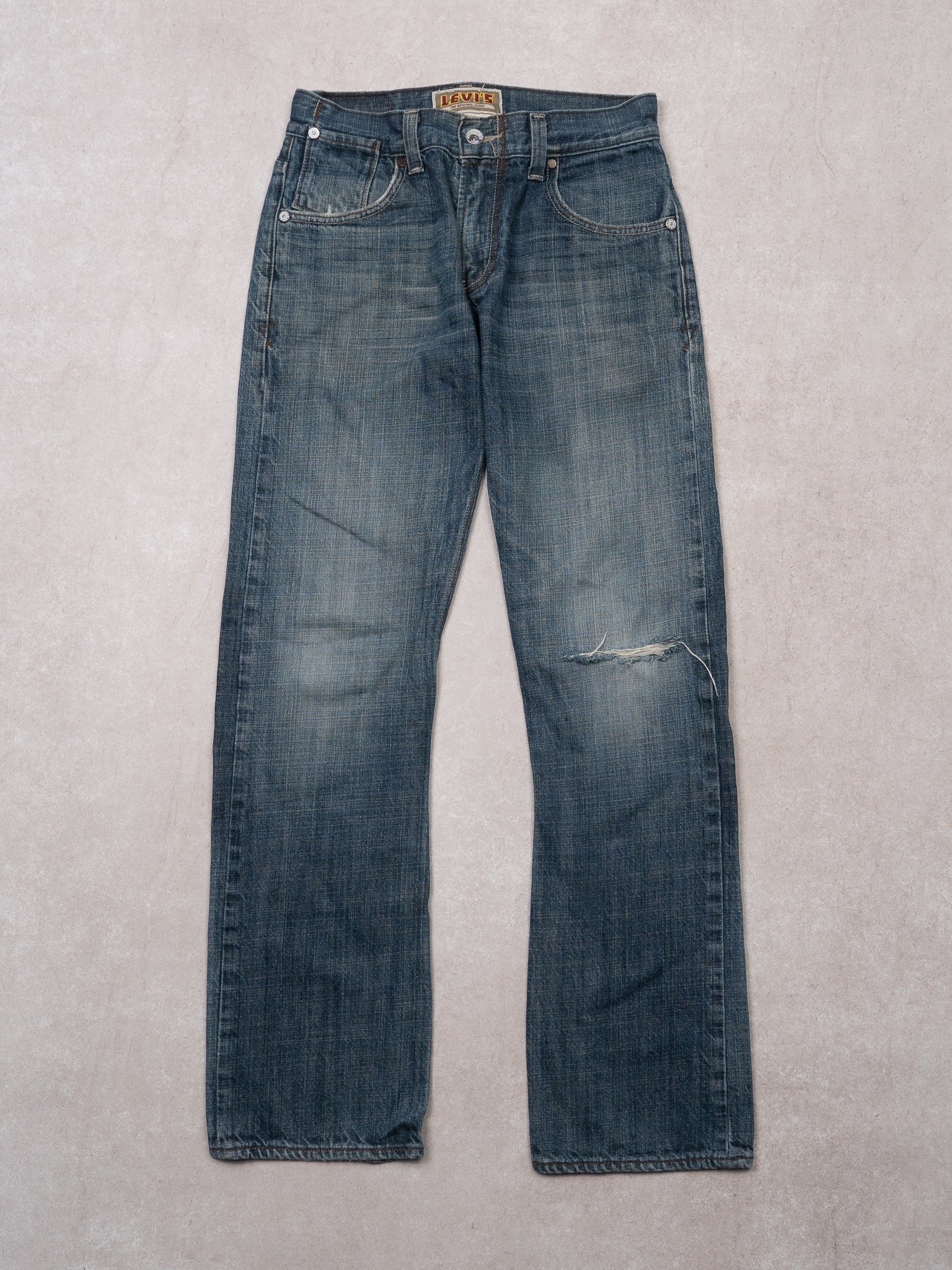 Vintage 00s Dark Blue 513 The Original Levi Jeans (28 x 32)