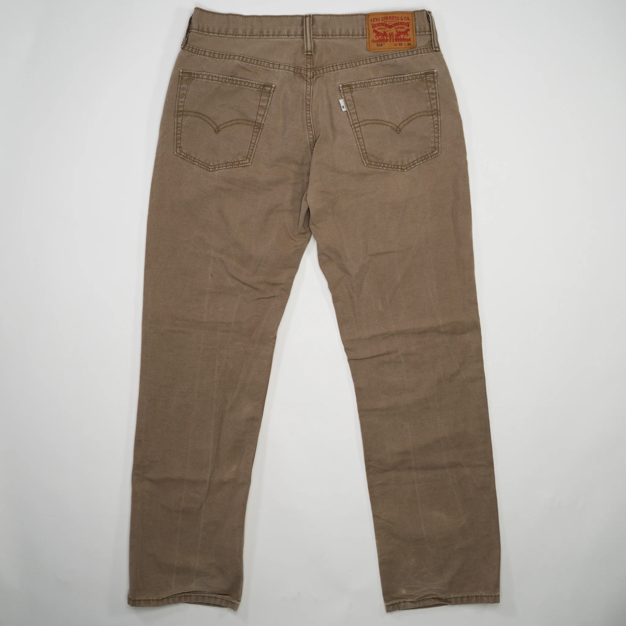 Vintage Dark Beige 514 Levi Jeans (32 x 30) - Image 3