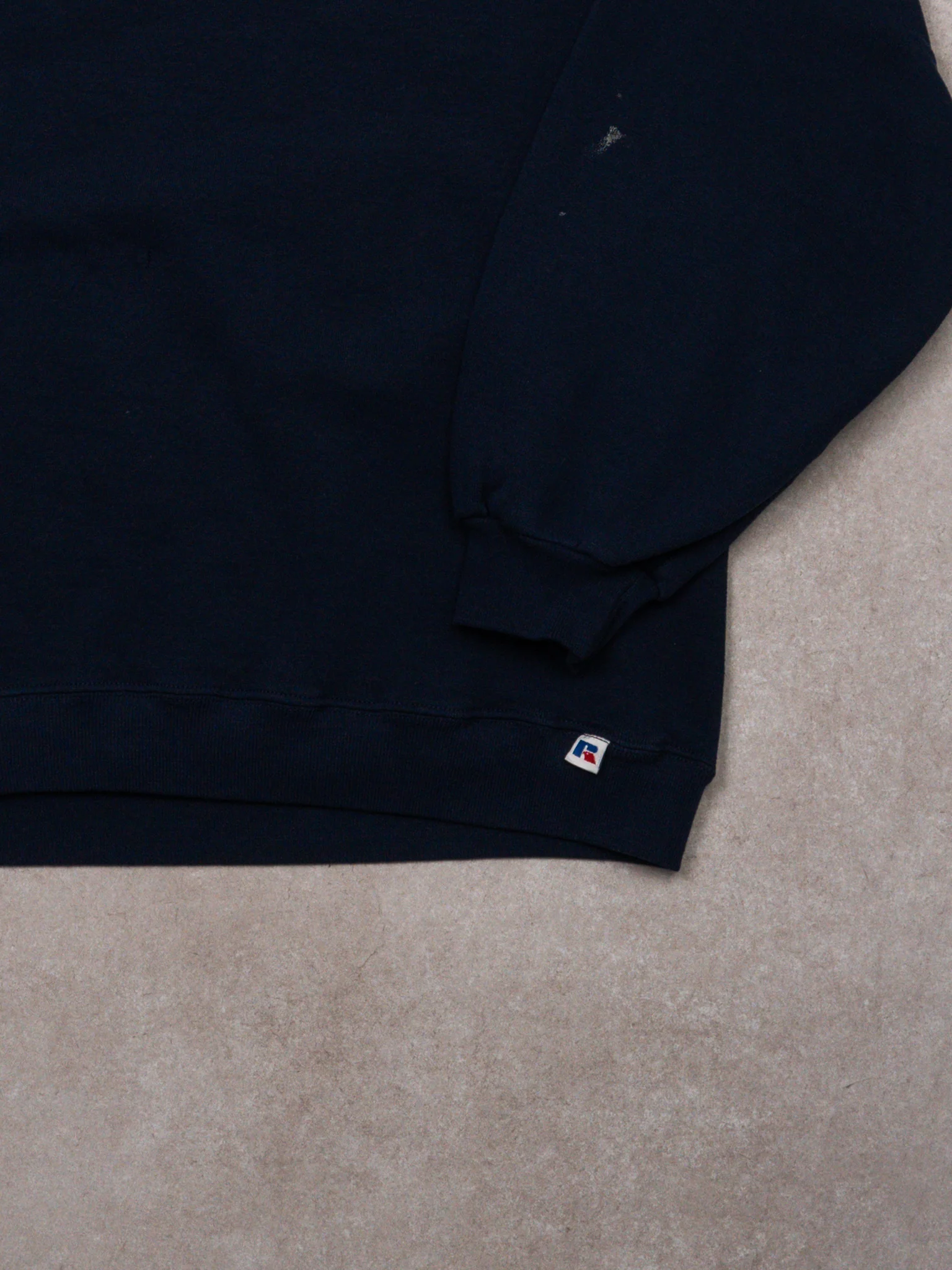 Vintage Dark Blue Blank Russell Athletics Crewneck (M) - Image 3