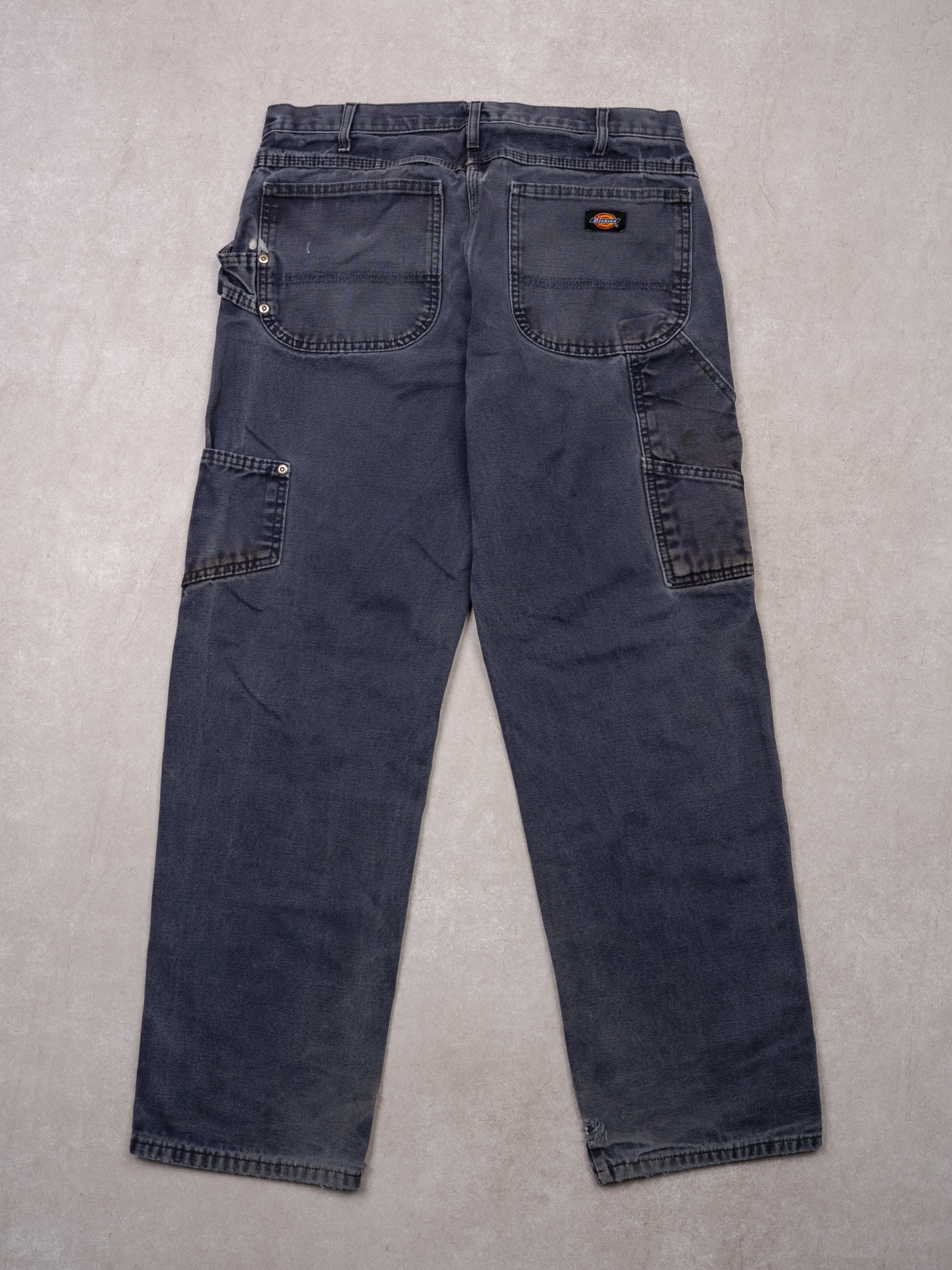 Vintage Dickies Washed Blue Carpenter Pants (32x31) - Image 3