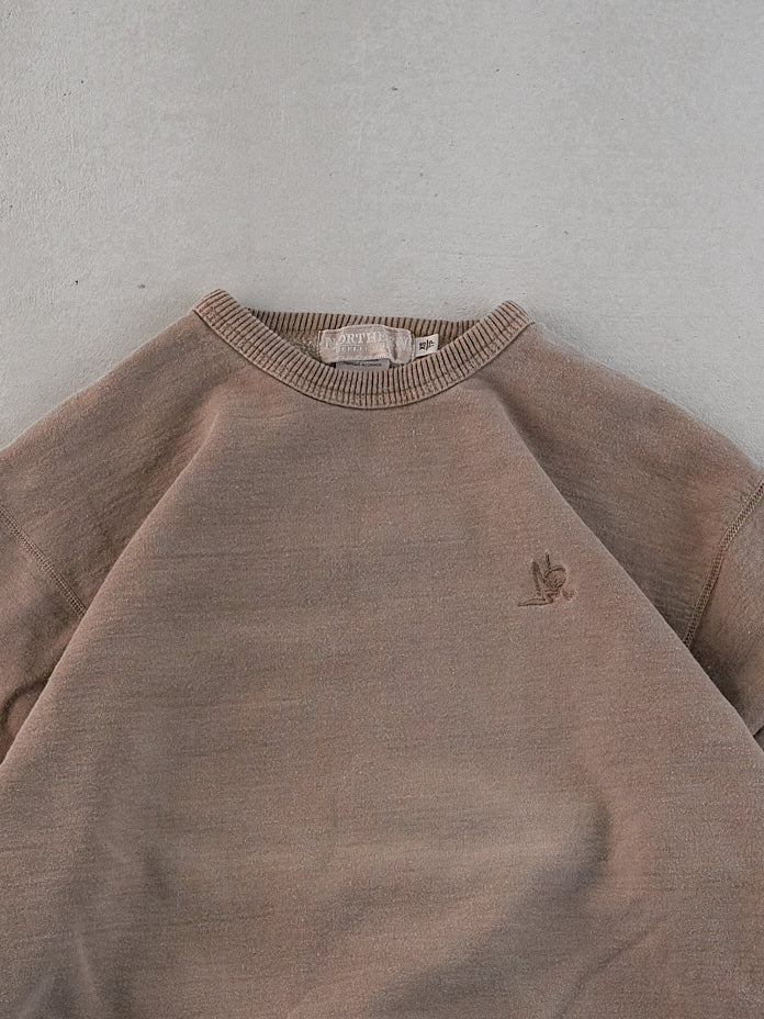 Vintage Faded Brown Northern Reflection Blank Crewneck (XS/S) - Image 2