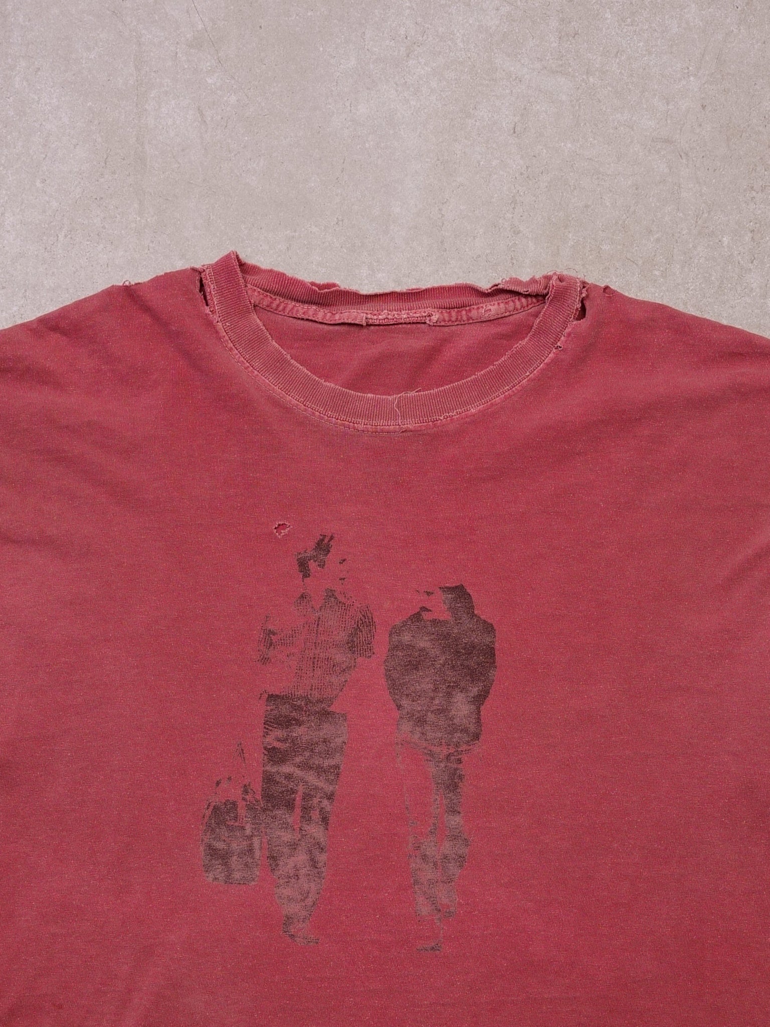 Vintage Faded Red "Old friends Simon & Garfunkel" Graphic Tee - Image 3