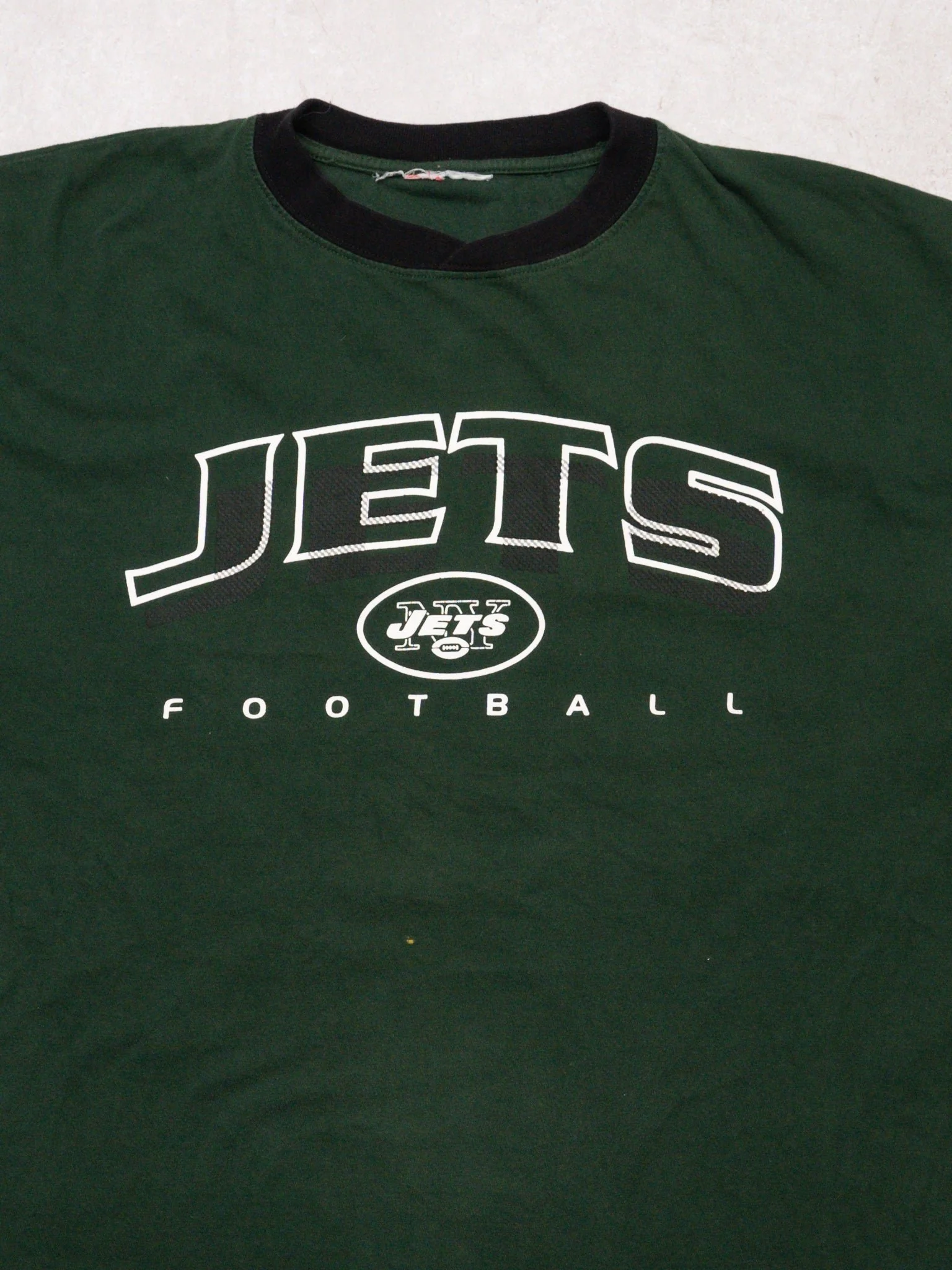 Vintage 90s Green Jets Football Shirt (XL) - Image 2