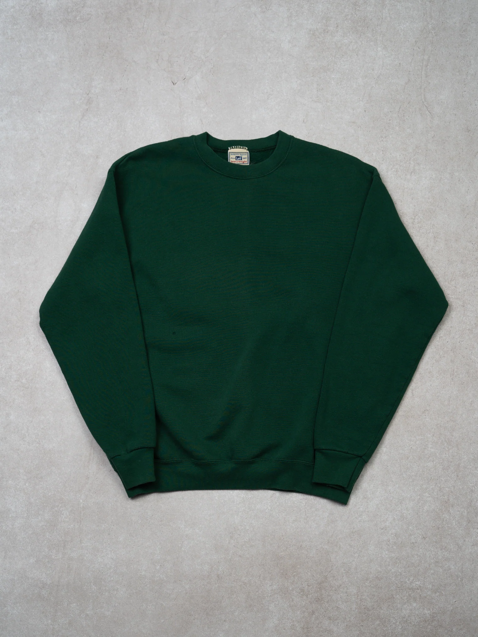 Vintage 90s Green Lee Heavy Weight Blank Crewneck (S/M)