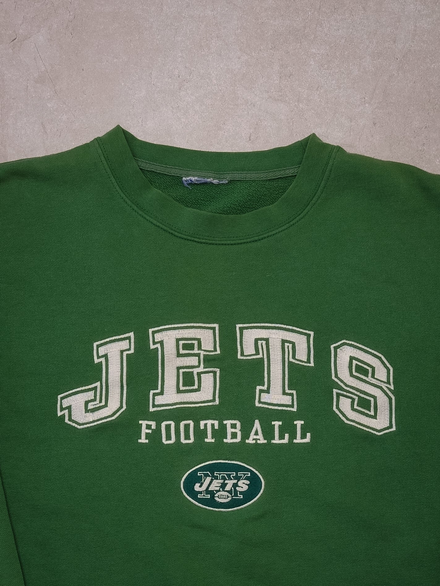 Vintage 90s Green New York Jets NFL Crewneck (L) - Image 2
