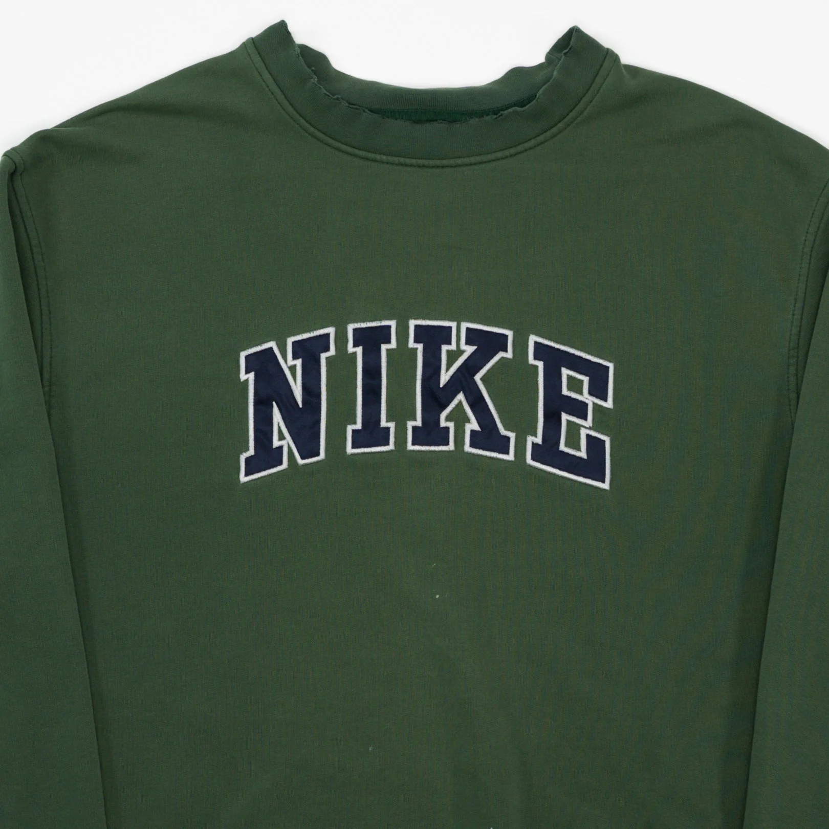 Vintage Green Nike Spell Out Crewneck (L) - Image 2