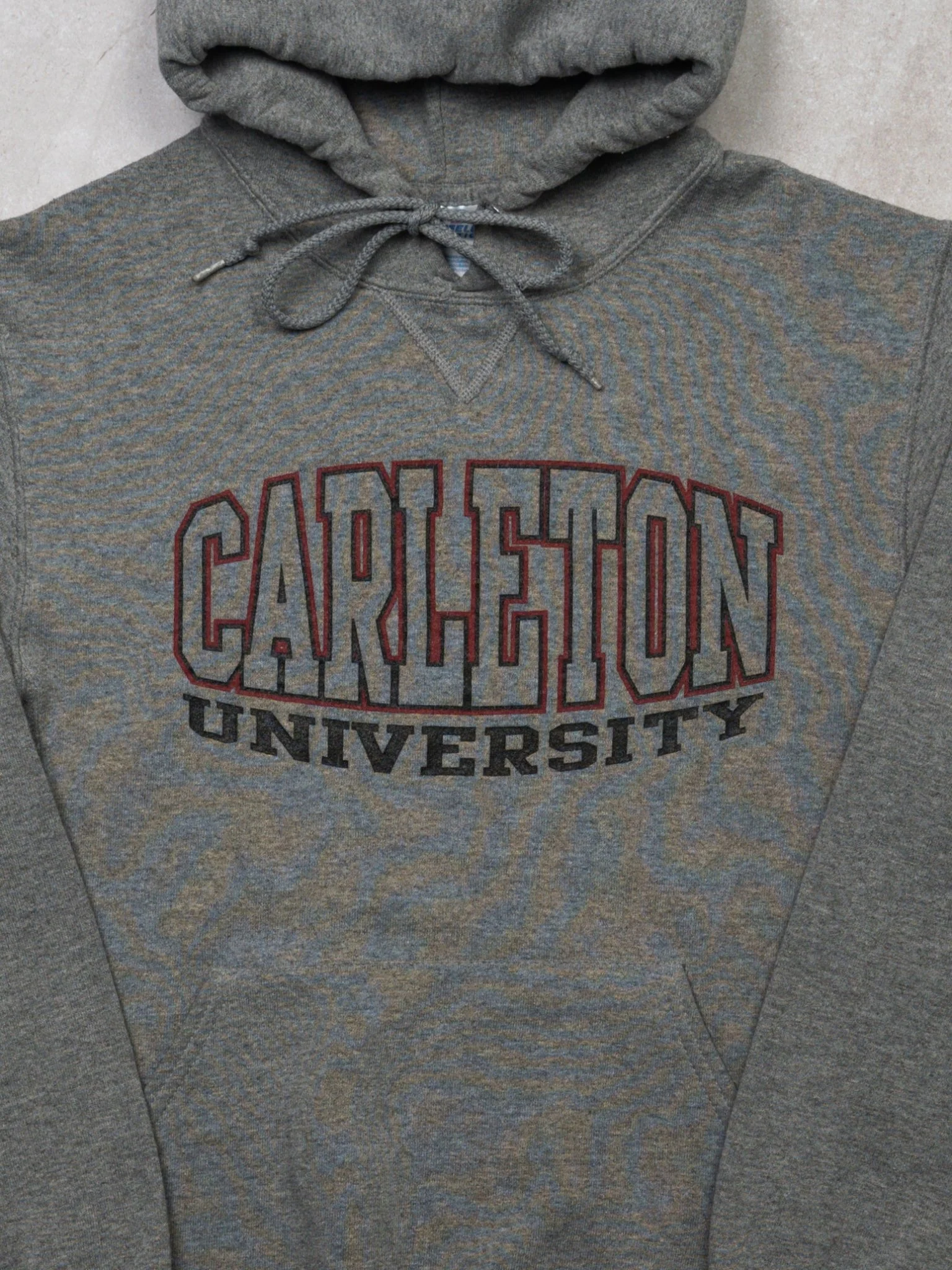 Vintage Grey Carleton University x Russell Athletics Hoodie (S) - Image 2