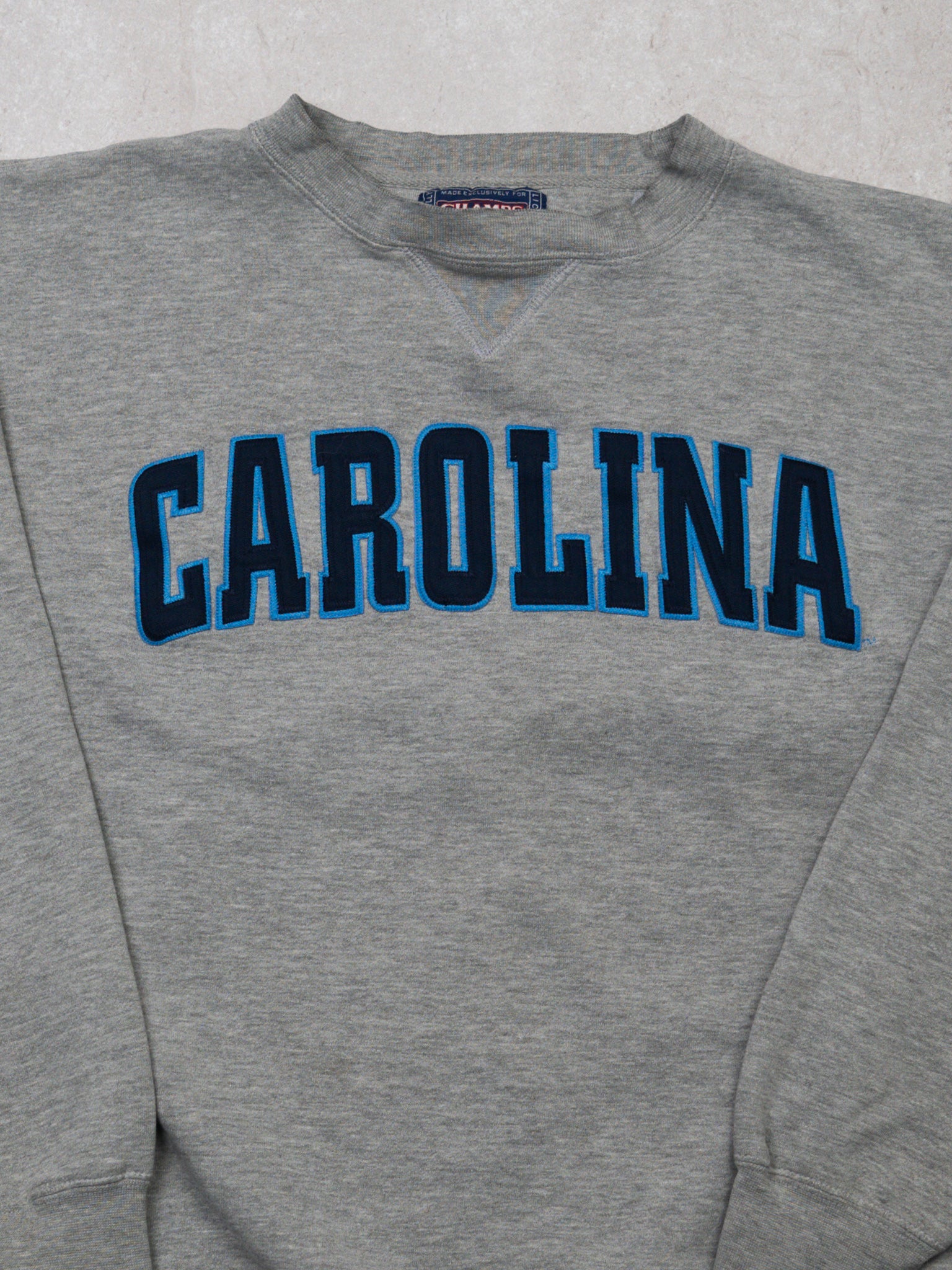 Vintage Grey Carolina x Champs Crewneck (L) - Image 2