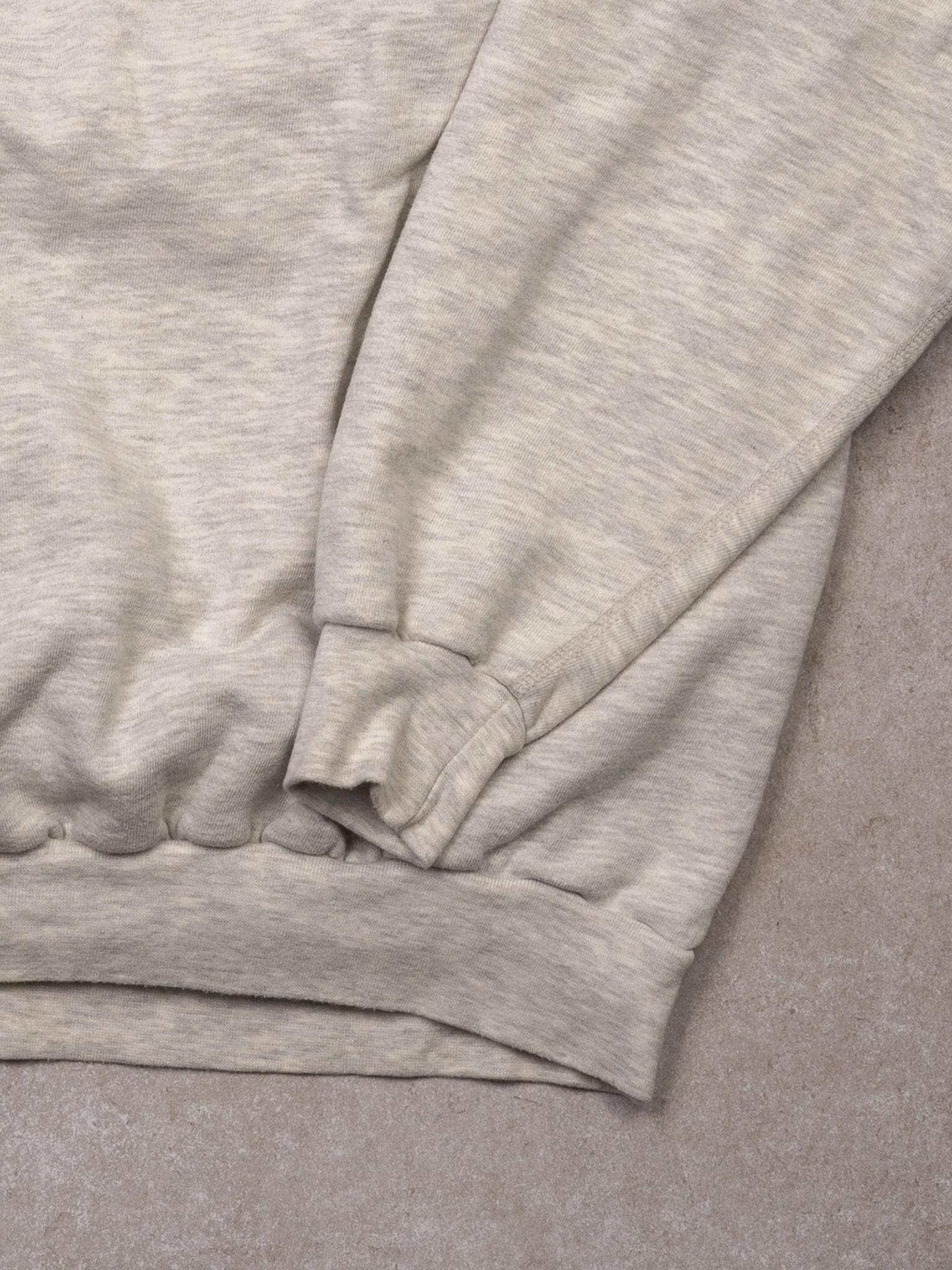 Vintage Grey + Cream Northern Elements 1/4 Button Up Sweater (L) - Image 2