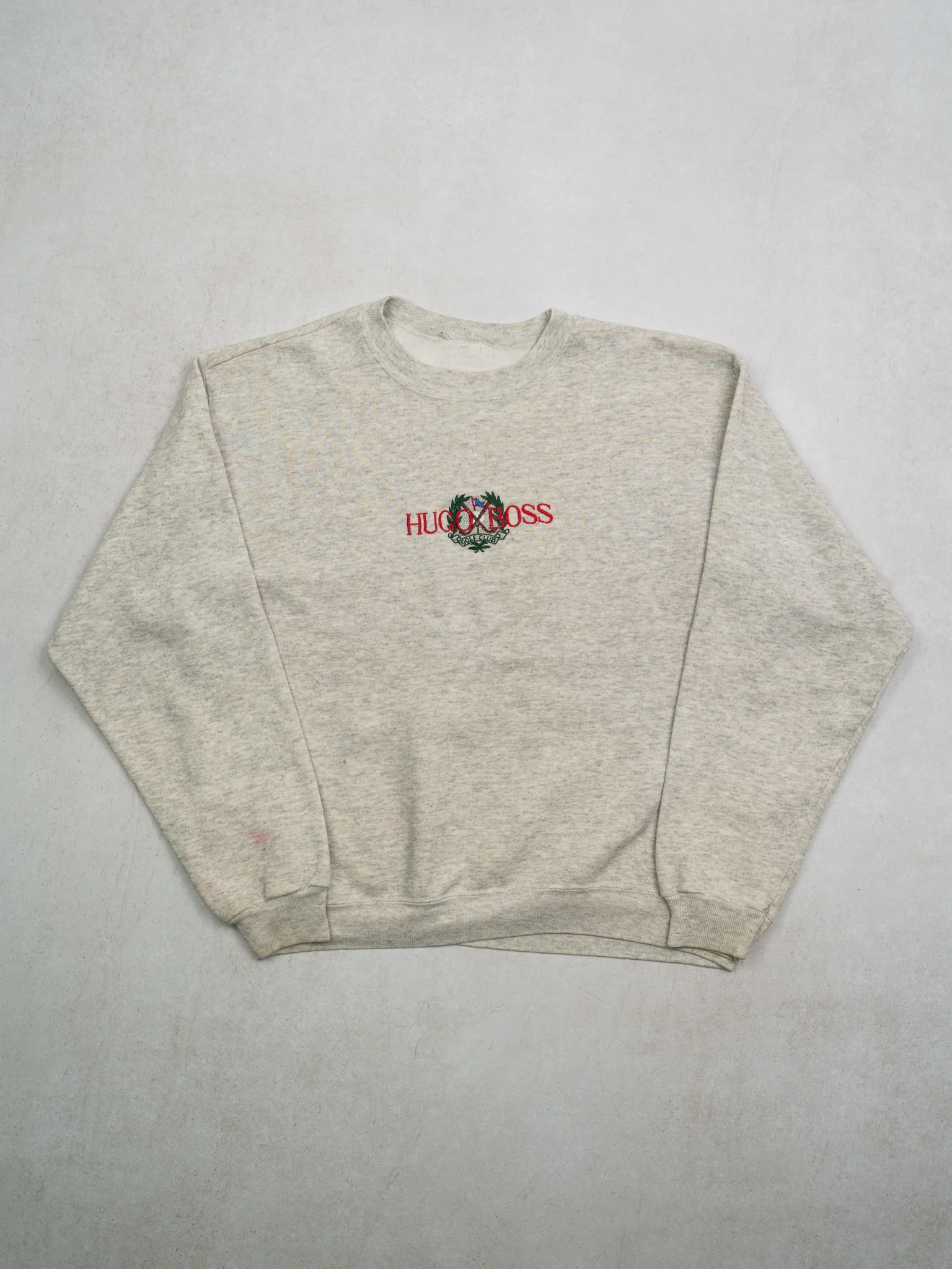 Vintage Grey Hugo Boss Crest Crewneck (M/L)