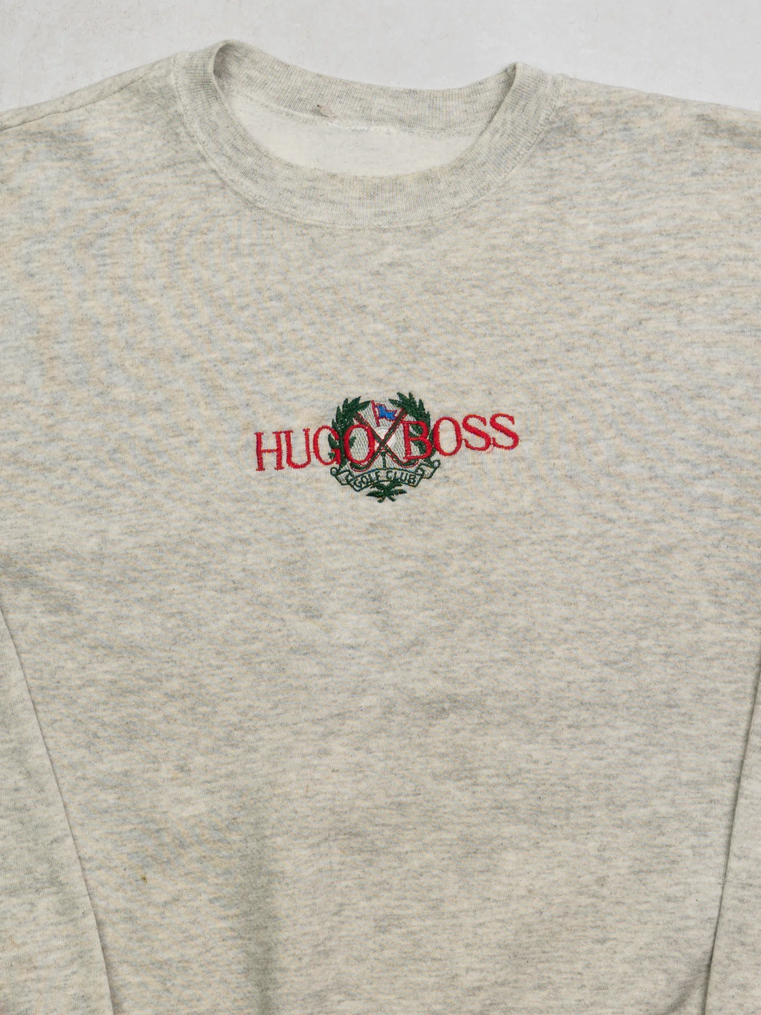 Vintage Grey Hugo Boss Crest Crewneck (M/L) - Image 2