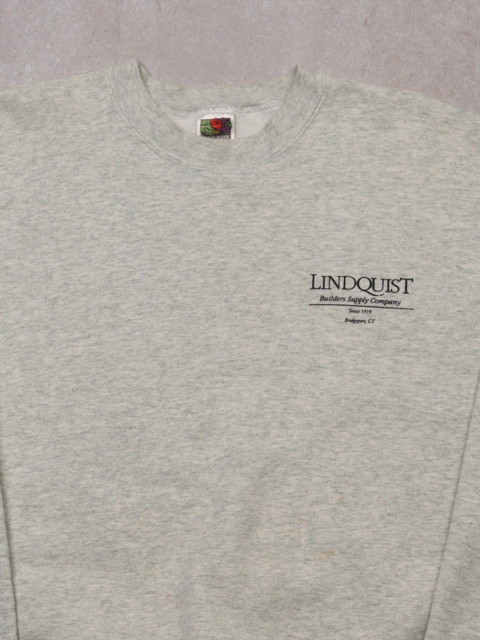 Vintage Grey Lindquist Builders Supply Co Crewneck (L) - Image 2