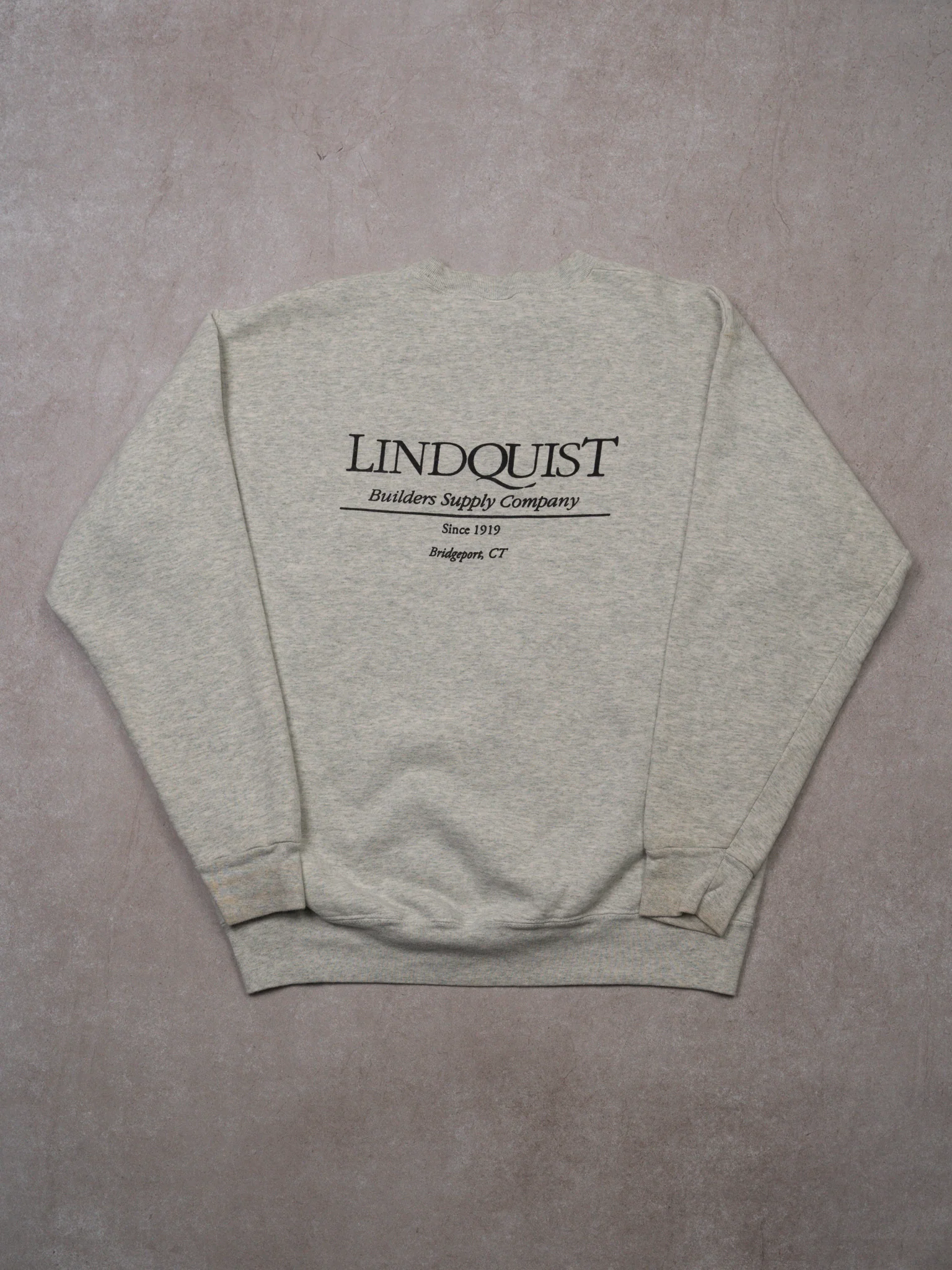 Vintage Grey Lindquist Builders Supply Co Crewneck (L) - Image 3