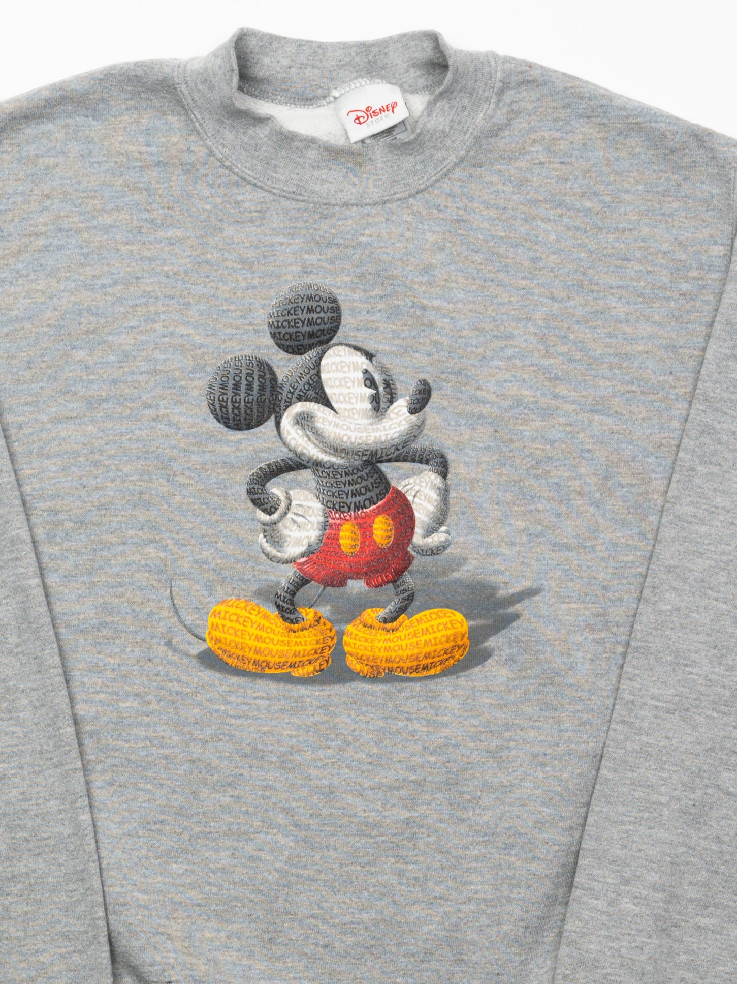 Vintage Grey Mickey Mouse Disney Crewneck (S) - Image 2