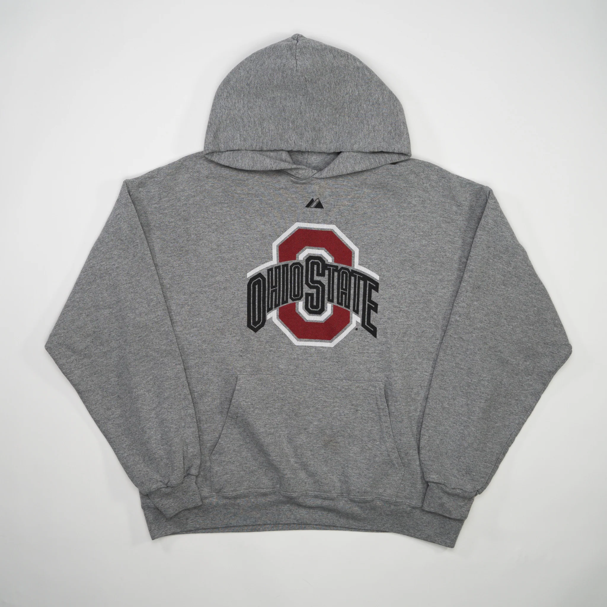 Vintage Grey Ohio State University x Majestic Hoodie (M/L)