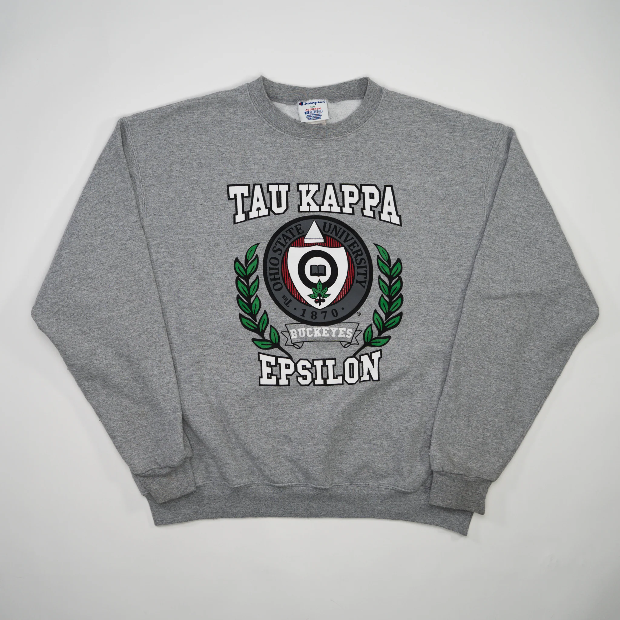 Grey Tau Kappa Epsilon Buckeyes Crewneck (L)