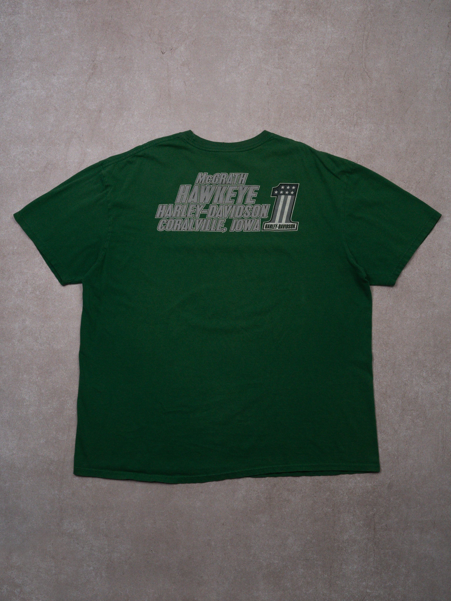 Green Harley Davidson Courville Iowa Tee (XL) - Image 3