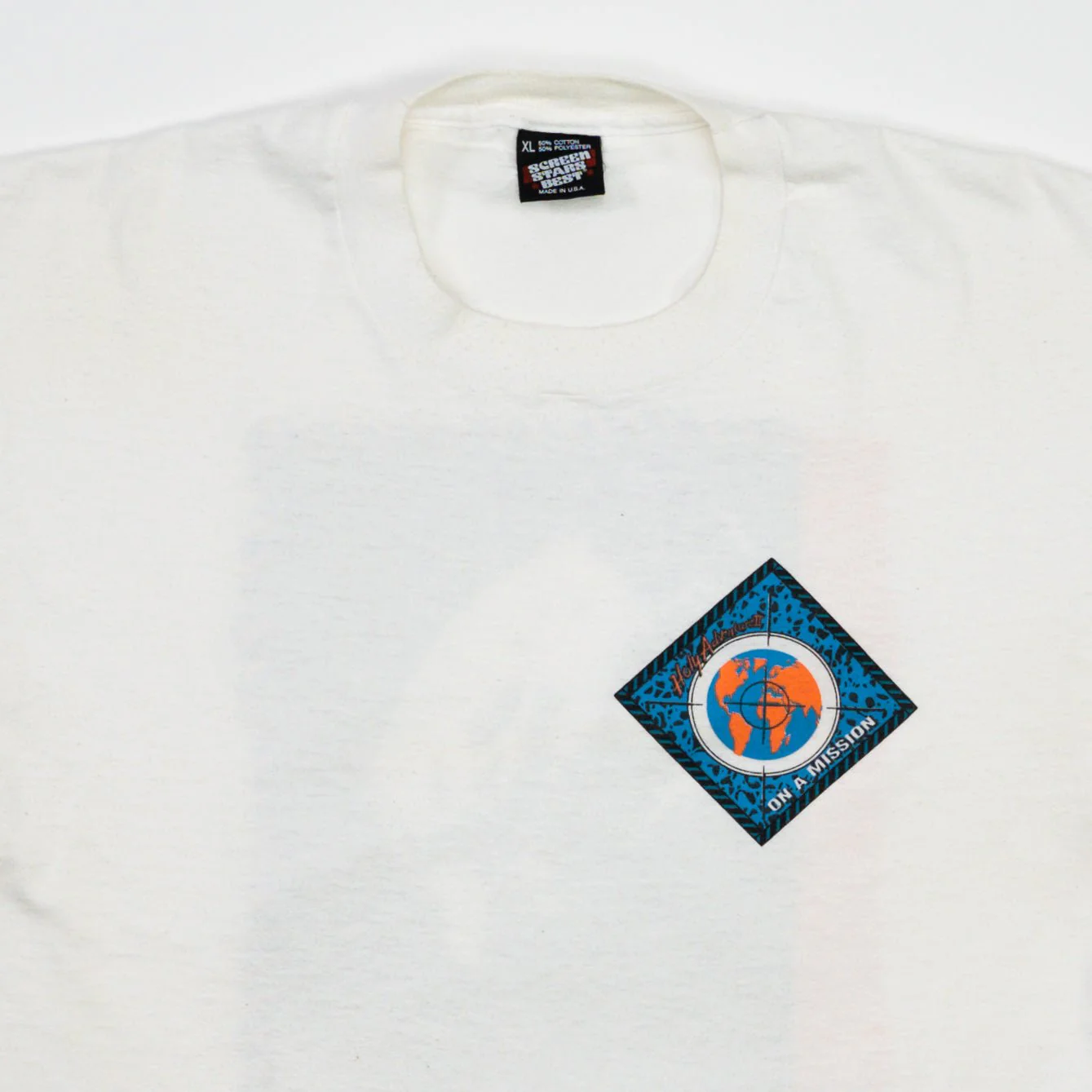Vintage 90s Holy Adventure On A Mission Graphic Single Stitch Tee (M) - Image 2