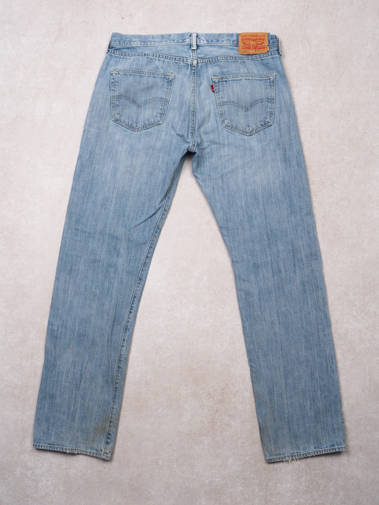 Vintage Light Blue 501 Levi Jeans w/ rip (34 x 32) - Image 3