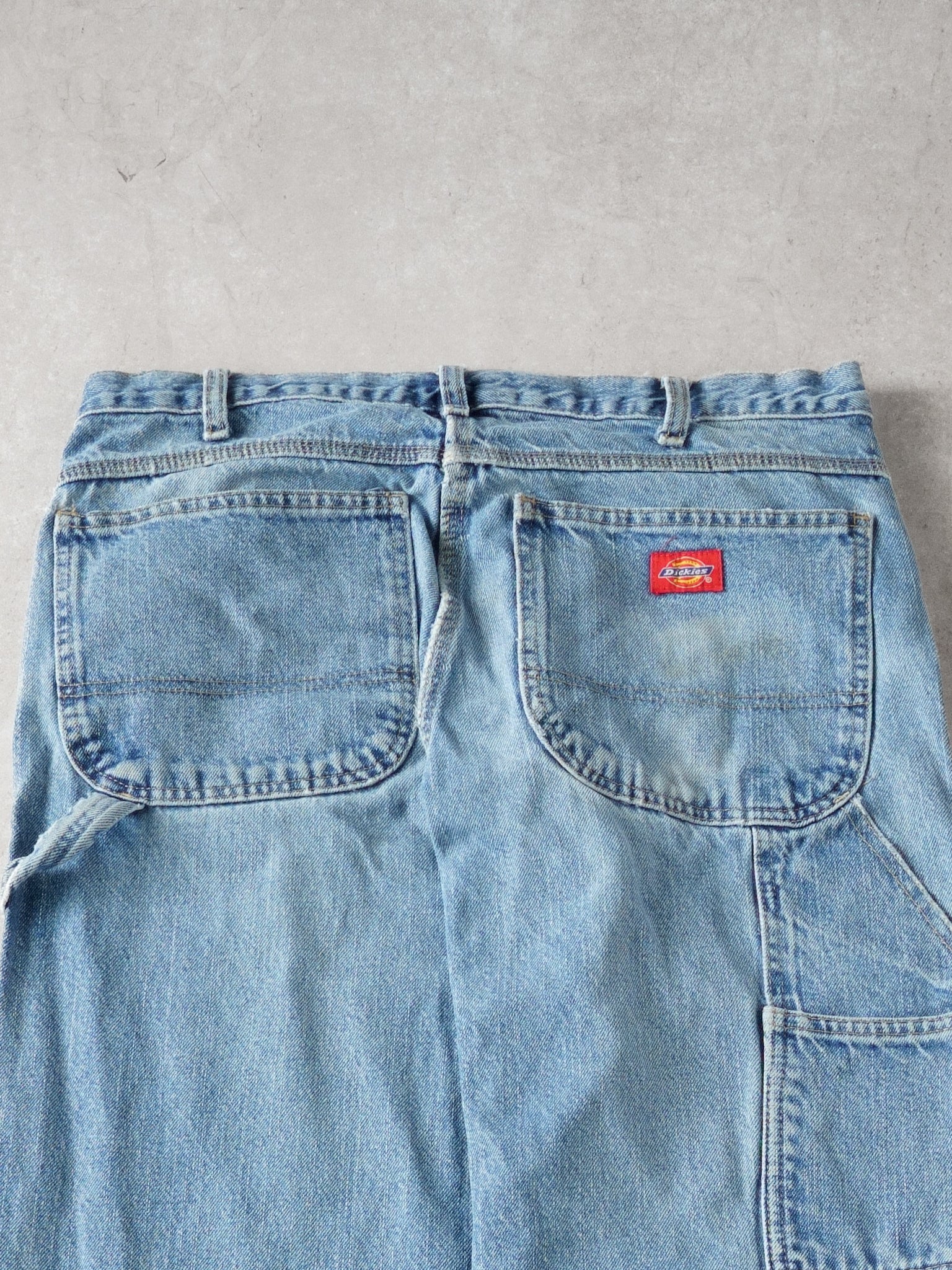 Vintage Light Washed Dickies Denim Carpenter Pants (34 x 30) - Image 4