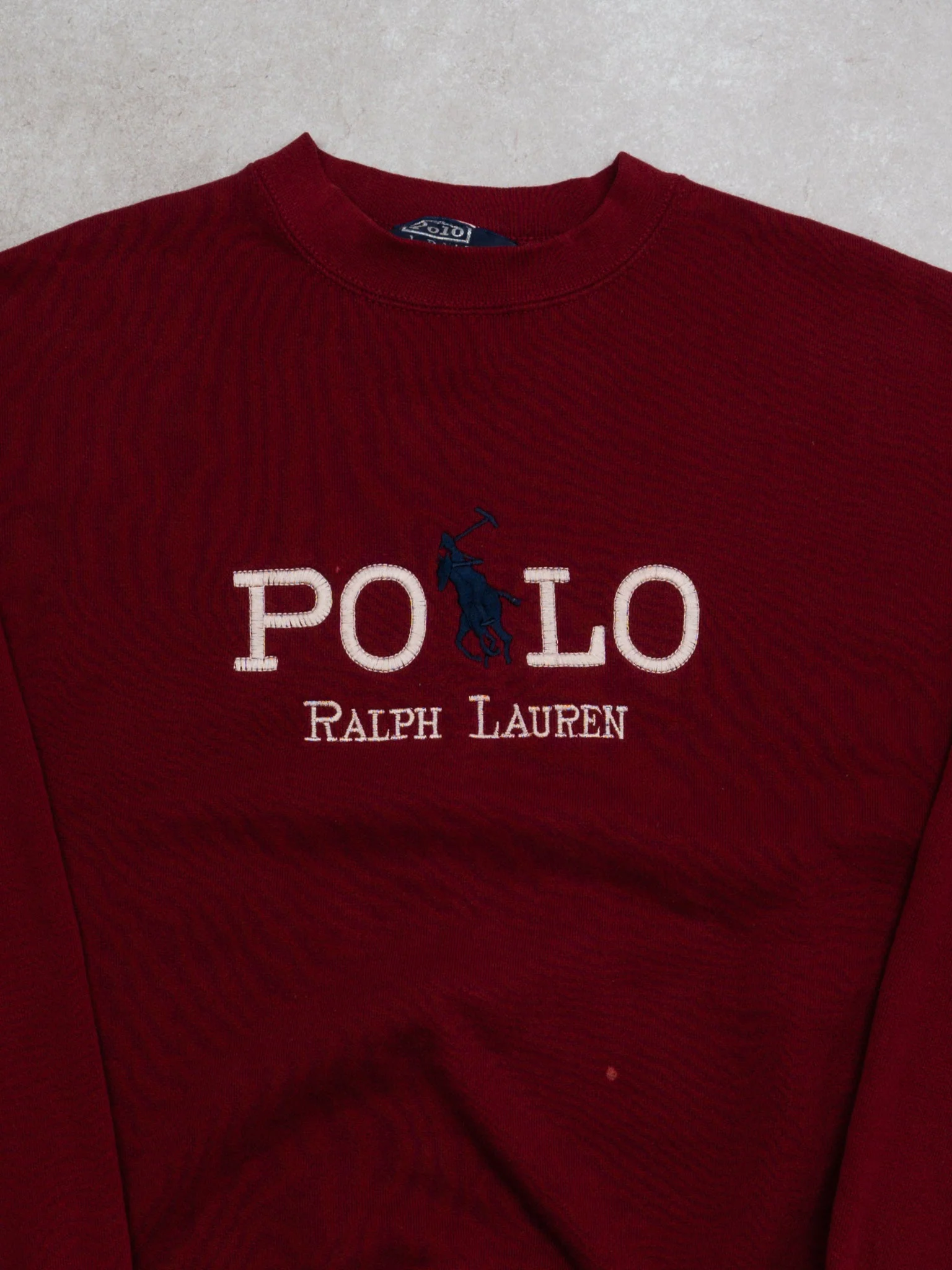 Vintage Maroon POLO Ralph Lauren Crewneck (M) - Image 2