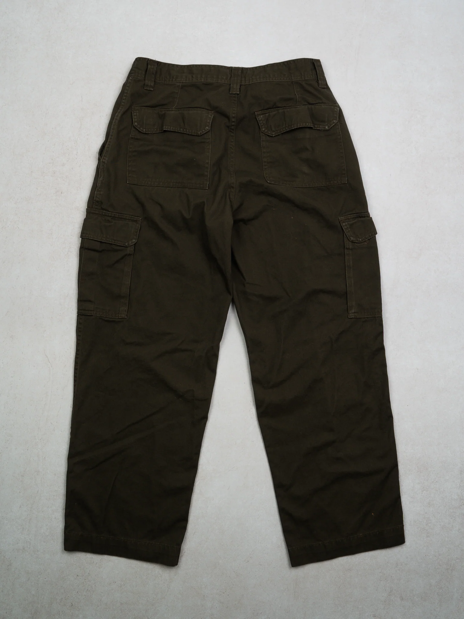 Vintage Moss Green Cargo Pants (34 x 30) - Image 3