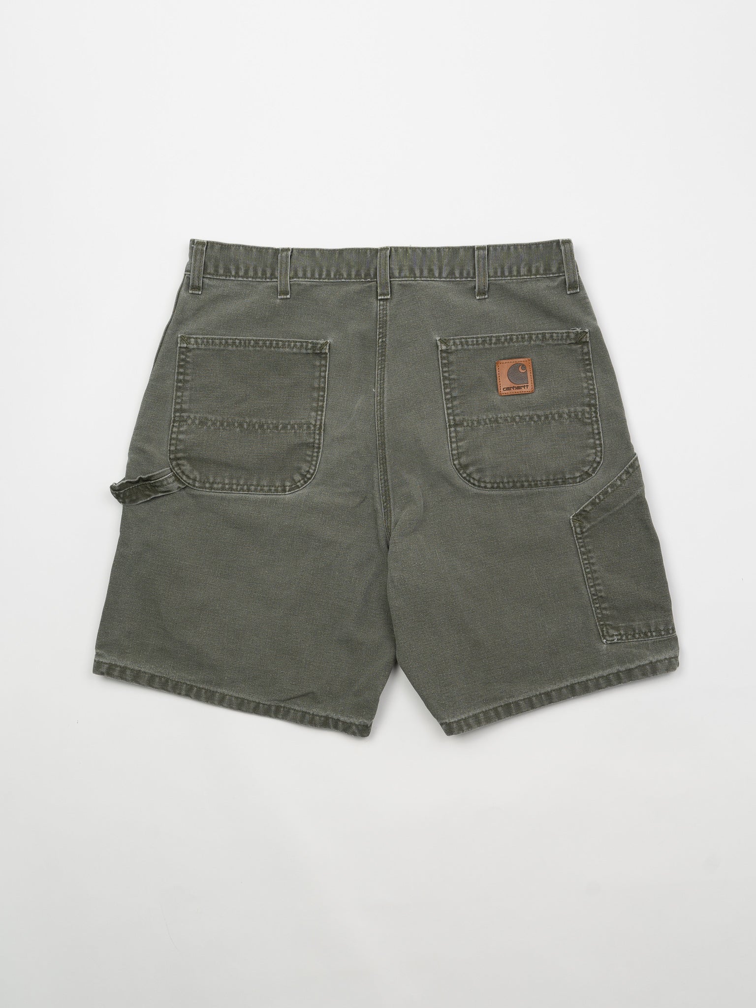 Vintage Moss Green Carhartt Cargo Shorts (36 x 9)